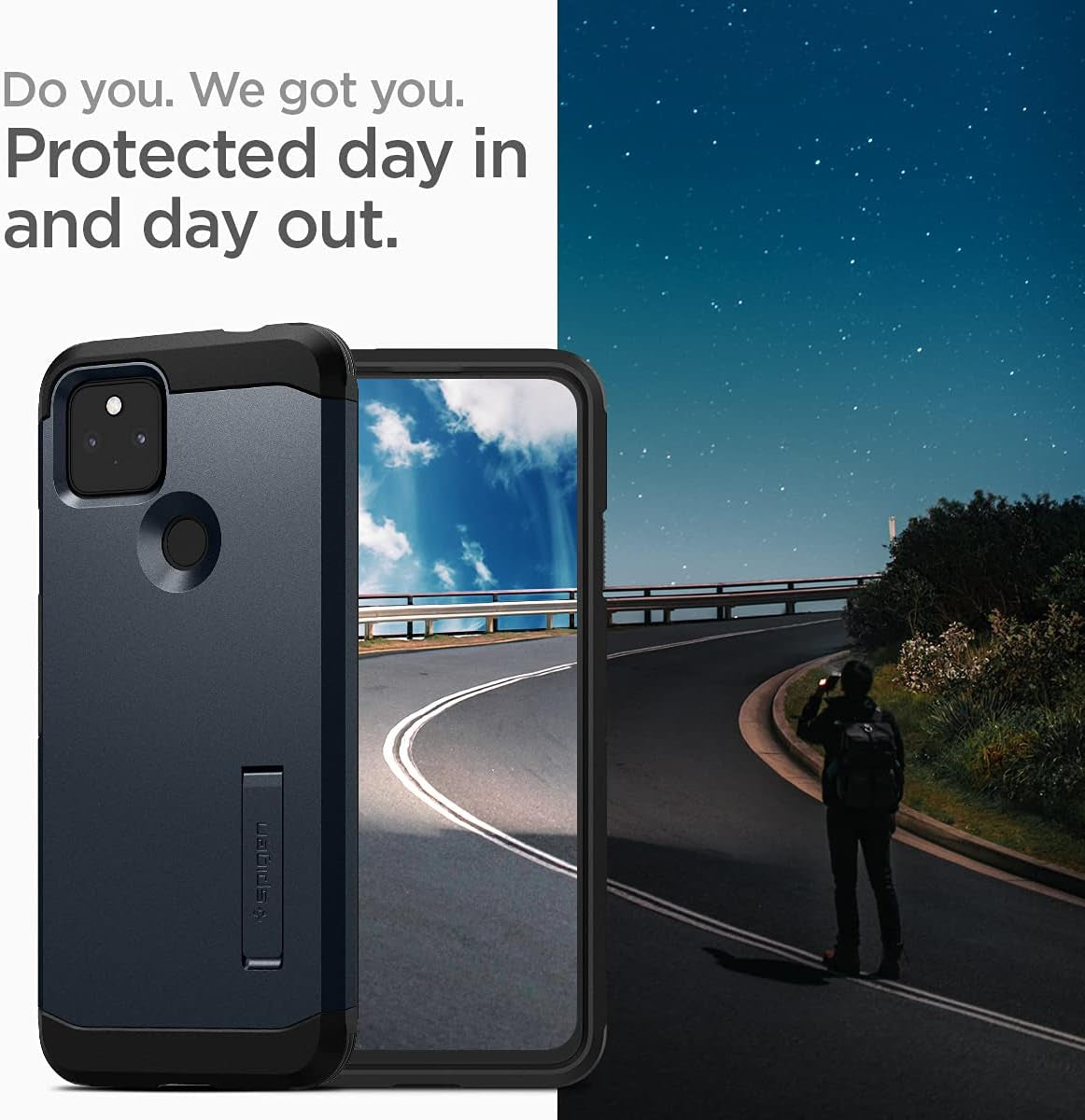 Spigen Tough Armor [Extreme Protection Tech] Designed for Google Pixel 5A 5G Case (2021) - Metal Slate  Spigen   