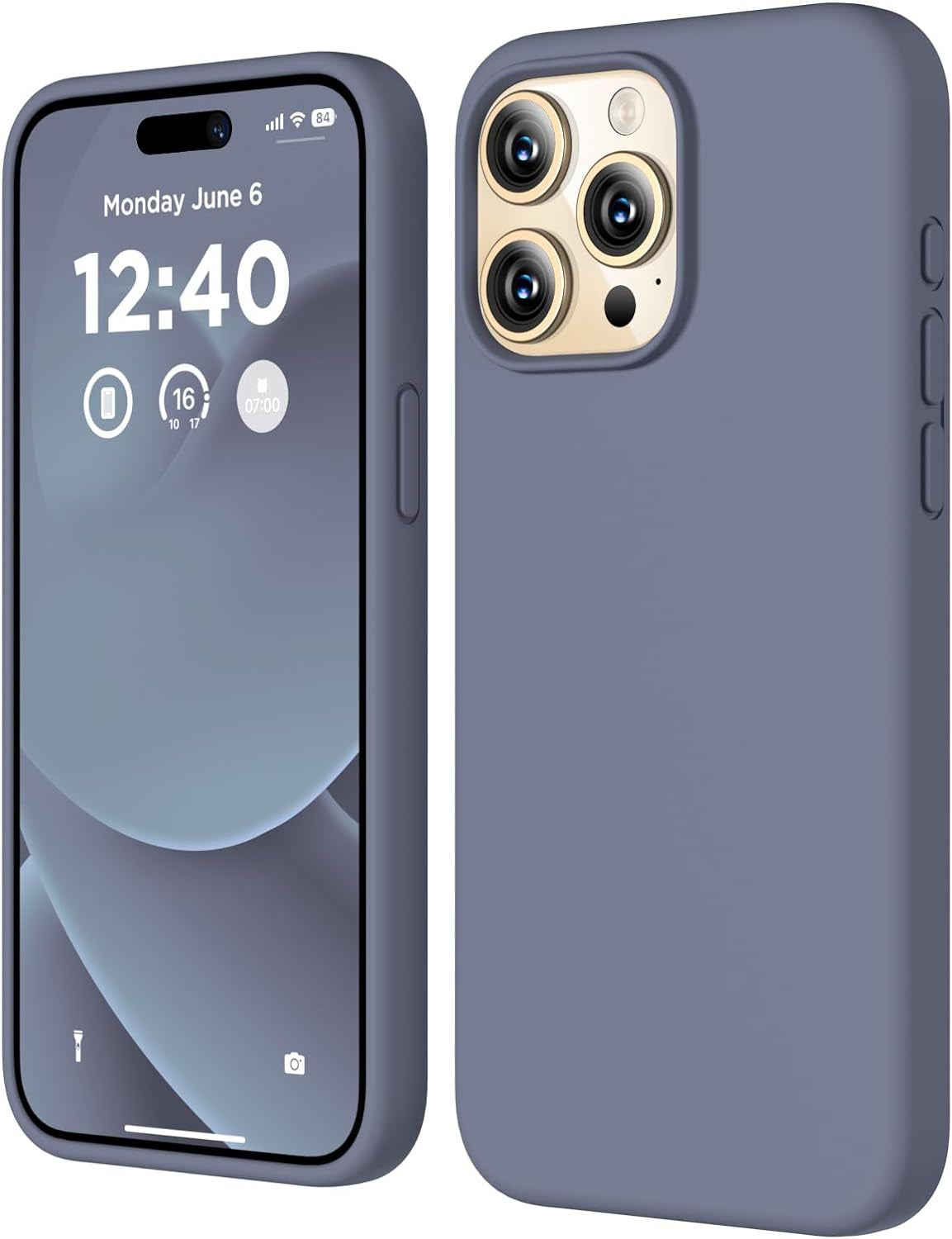 COFFKER Compatible with Iphone 15 Pro Case, Liquid Silicone Case, Full Body Shockproof Protective Cover Slim Thin Phone Case with Soft Anti-Scratch Microfiber Lining, 6.1 Inch-Orange  COFFKER   