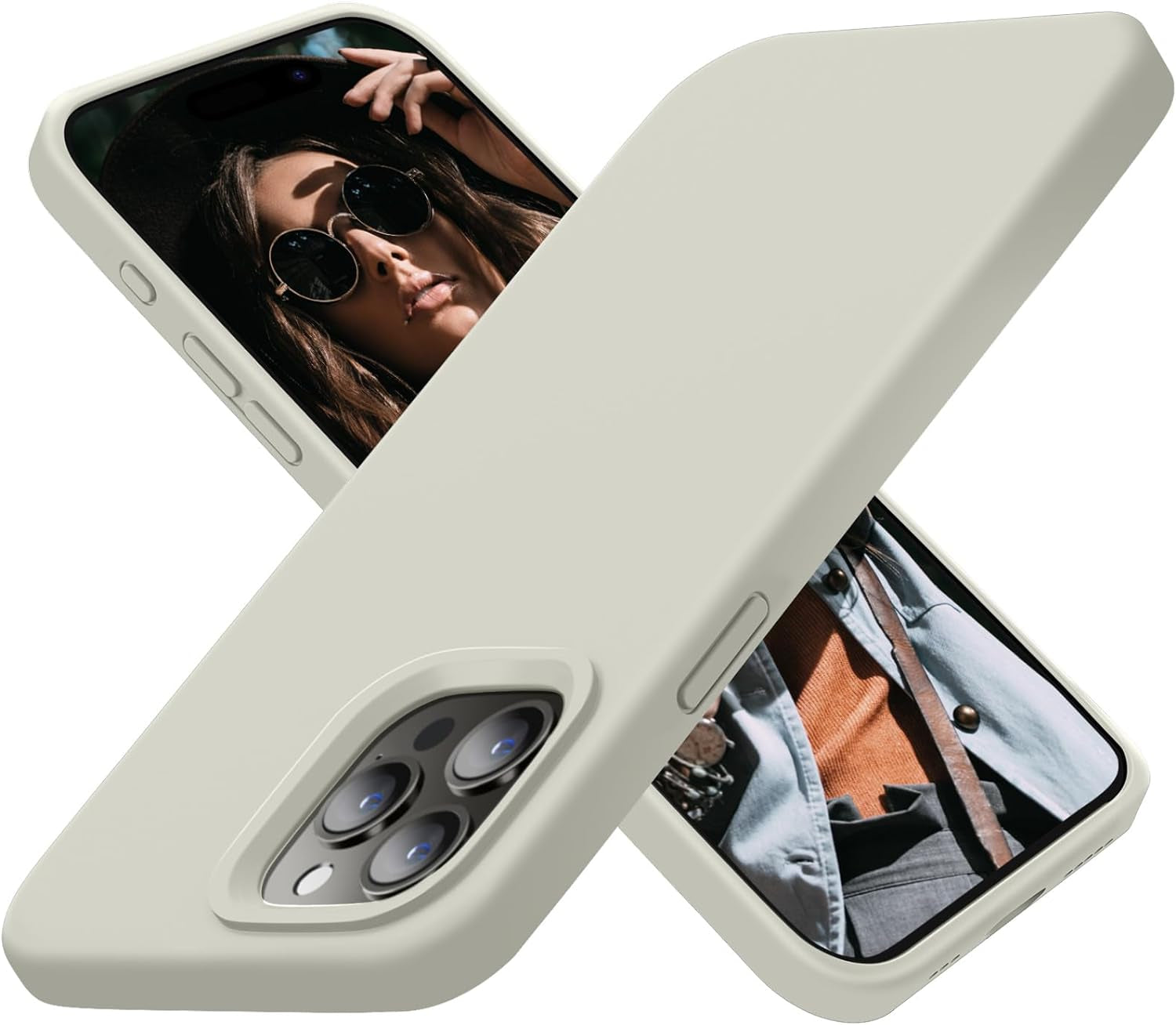 Cordking Designed for Iphone 15 Pro Case, Silicone Ultra Slim Shockproof Protective Phone Case with [Soft Anti-Scratch Microfiber Lining], 6.1 Inch, Alpine Green  Cordking   