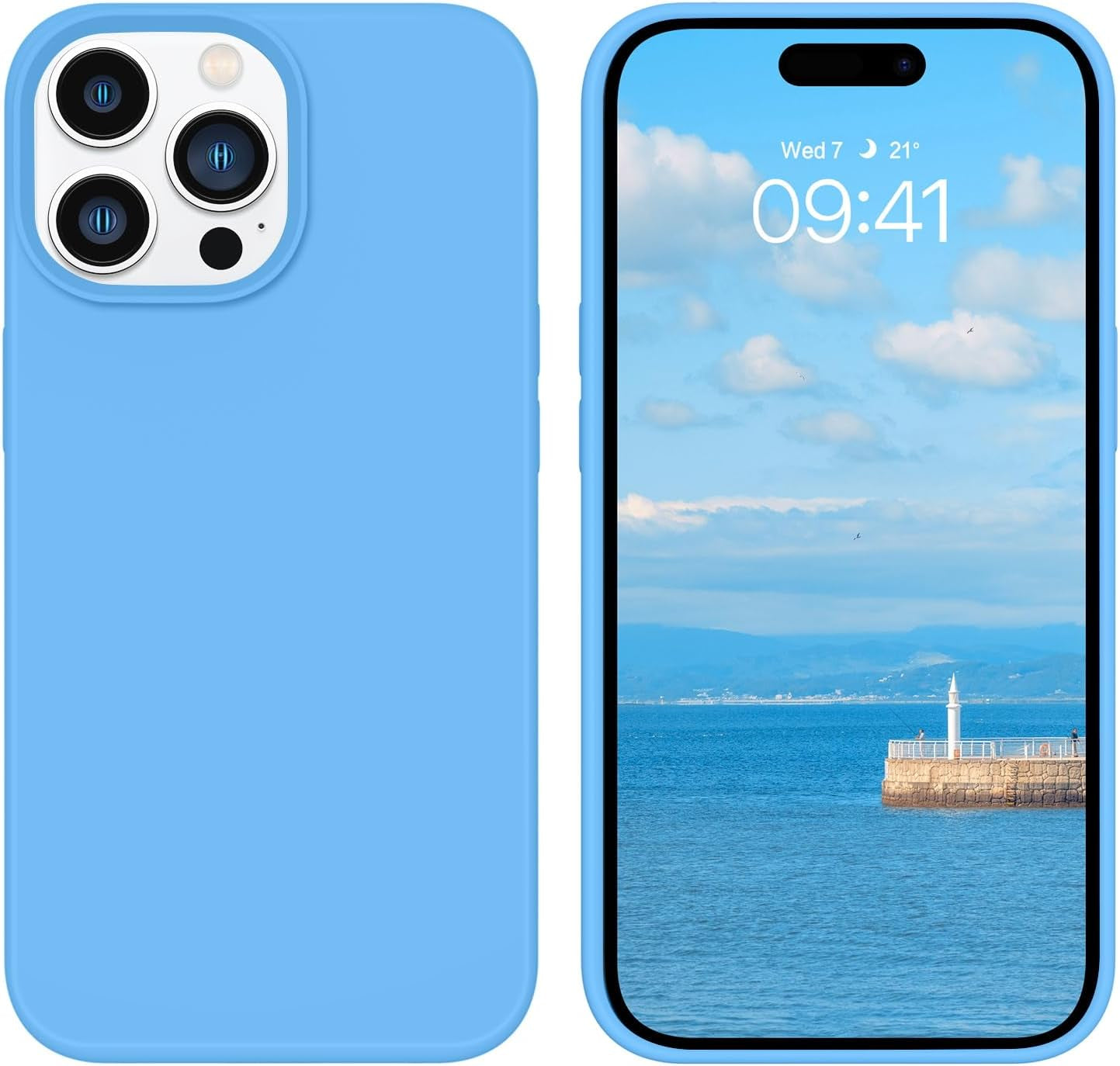 BENTOBEN for Iphone 14 Pro Max Case, Soft Silicone Gel Rubber Bumper Microfiber Lining Hard Back Shockproof Protective Phone Cover for Iphone 14 Pro Max 6.7", Copper Green  BENTOBEN   