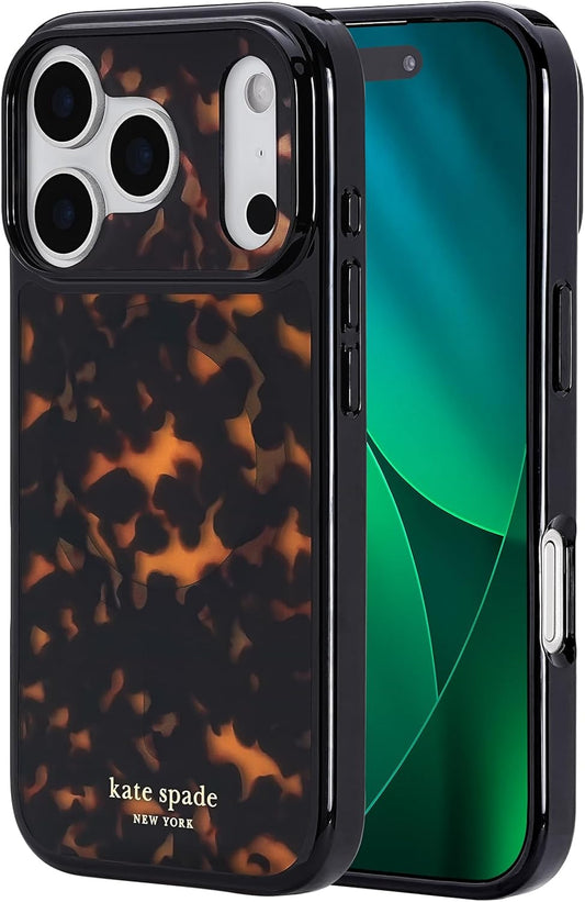 Kate Spade New York Iphone 17 Pro Case - Compatible with Magsafe - Designer Phone Case - Tortoise