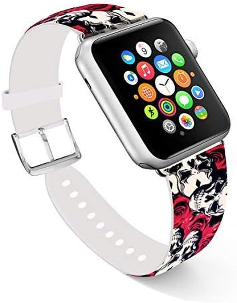 Bands Compatible with Apple Watch 49/45/44/42/41/40/38,Silicone Waterproof Replacement Women Men Bands Strap for Iwatch Series 8 7 6 5 4 3 2 1 SE Ultra