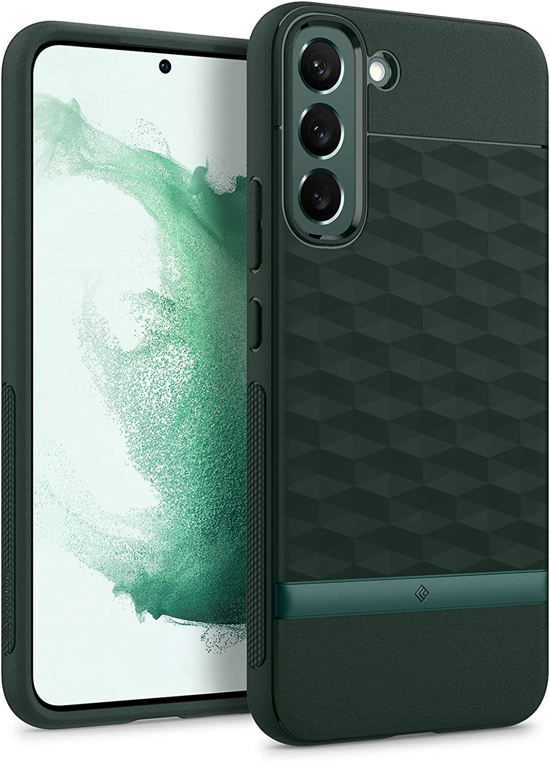 Caseology Parallax for Galaxy S22 Case, Enhanced Ergonomic Design - Indi Pink