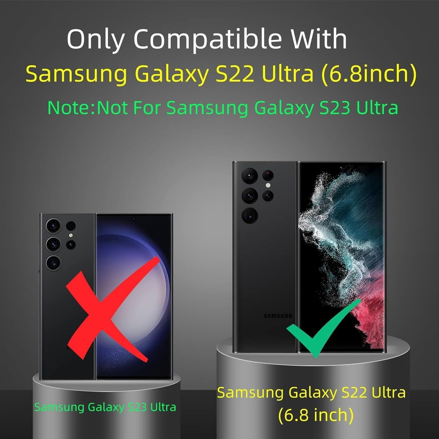 For Magnetic Samsung Galaxy S22 Ultra Case Compatible with Magsafe Galaxy S22 Ultra Case with Screen Protector,With Magnetic Stand&Camera Cover Protection Shockproof Galaxy S22Ultra Case Black