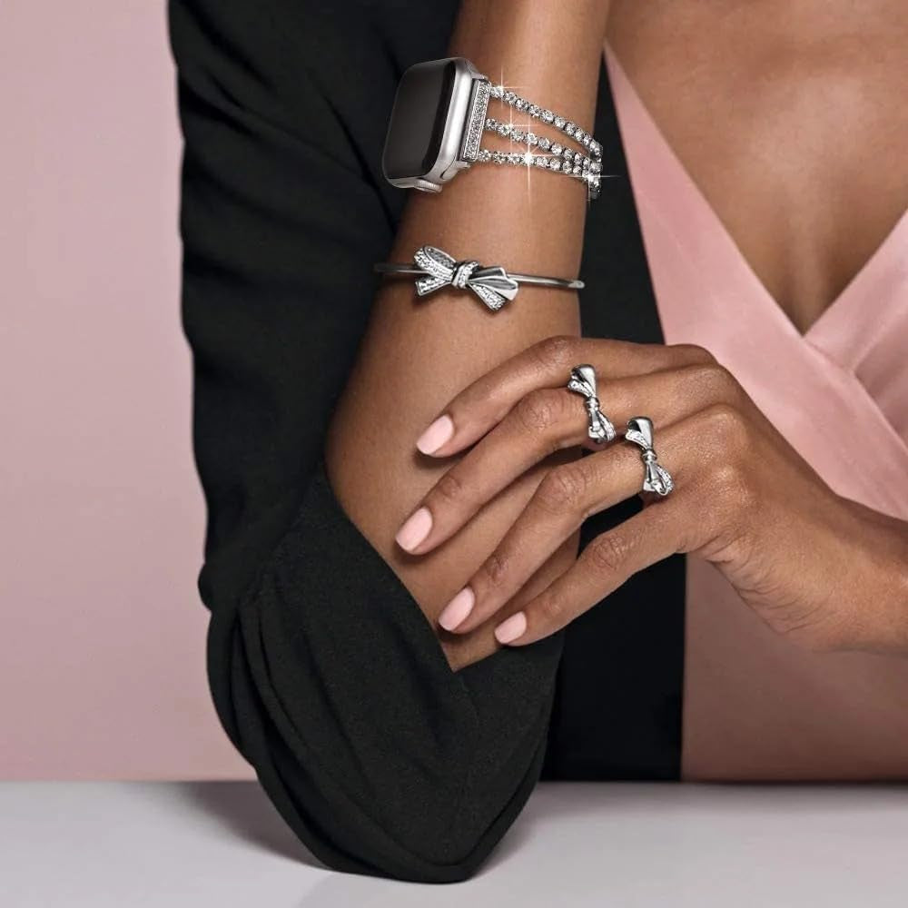 Diamond Strap for Apple Watch Ultra Band 49Mm 45Mm 41Mm 44Mm 40Mm 42Mm 38Mm Women Metal Bracelet Iwatch Series 8 6 5 4 3 Se 7