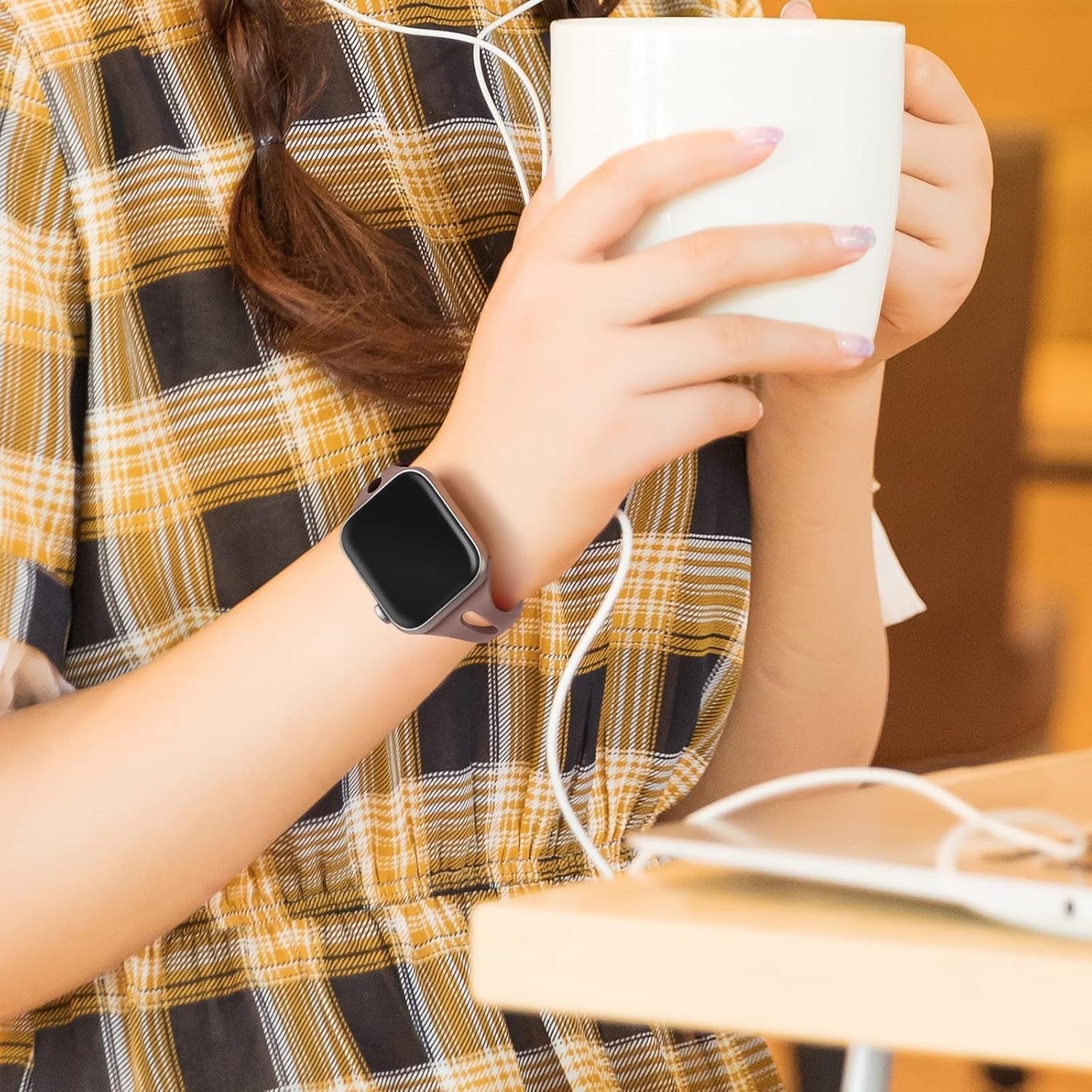 Distore 4 Pack Slim Thin Bands Compatible with Apple Watch 38Mm 40Mm 41Mm 42Mm 44Mm 45Mm 49Mm, Replacement Water Drop Hollow Silicone Sport Strap for Iwatch Series 8/7/6/5/4/3/2/1 Ultra SE Women Men