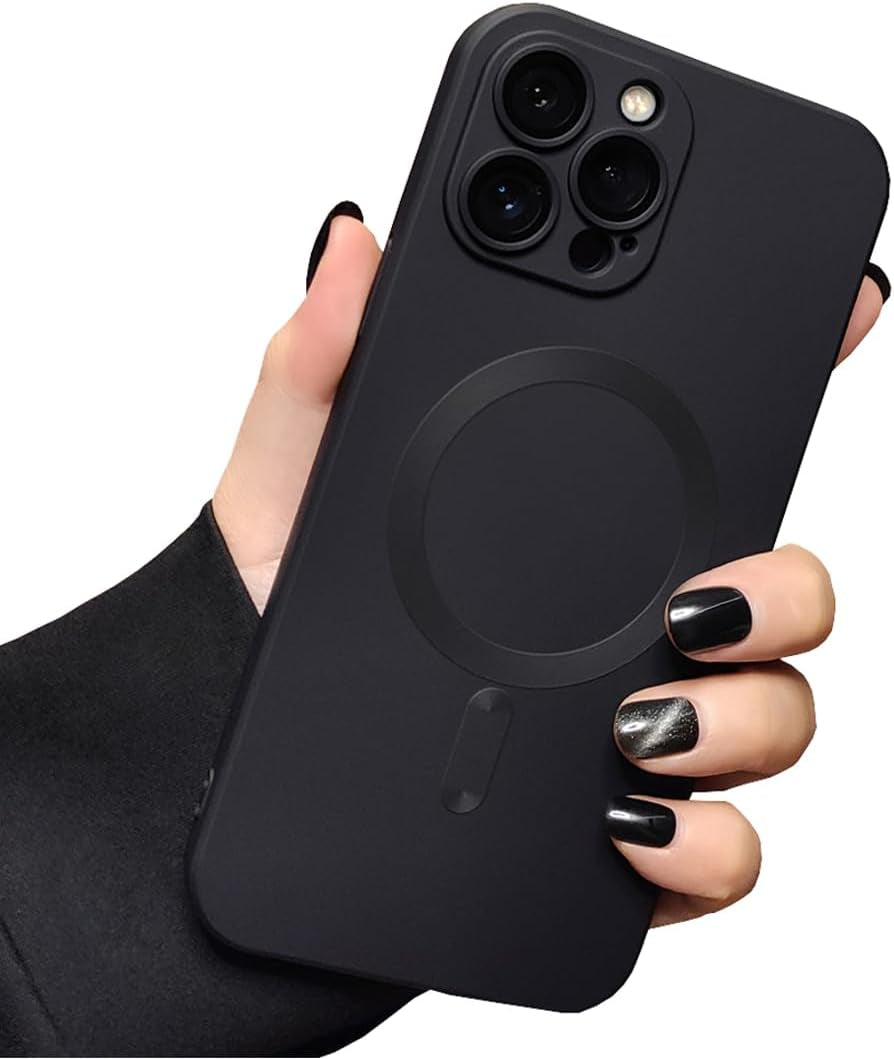 Faneiy Magnetic Ring Case for Iphone 13/14 Case Compatible with Magsafe Kickstand Invisible Bracket Matte Frosted Shockproof Cute Cellphone Cover for Iphone 13/14-6.1'' Black  Faneiy Black Iphone 13 Pro Max(6.7'') 