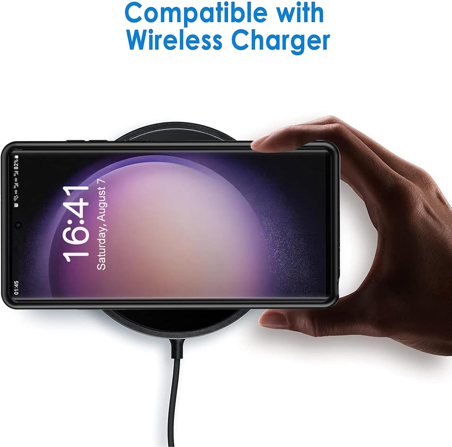 Battery Case for Galaxy S22 Ultra/S23 Ultra,12000Mah High Capacity Rechargeable Portable Protective Extended Charger Case Compatible with S22 Ultra/S23 Ultra 6.8Inch Charging Case with Wireless-Black