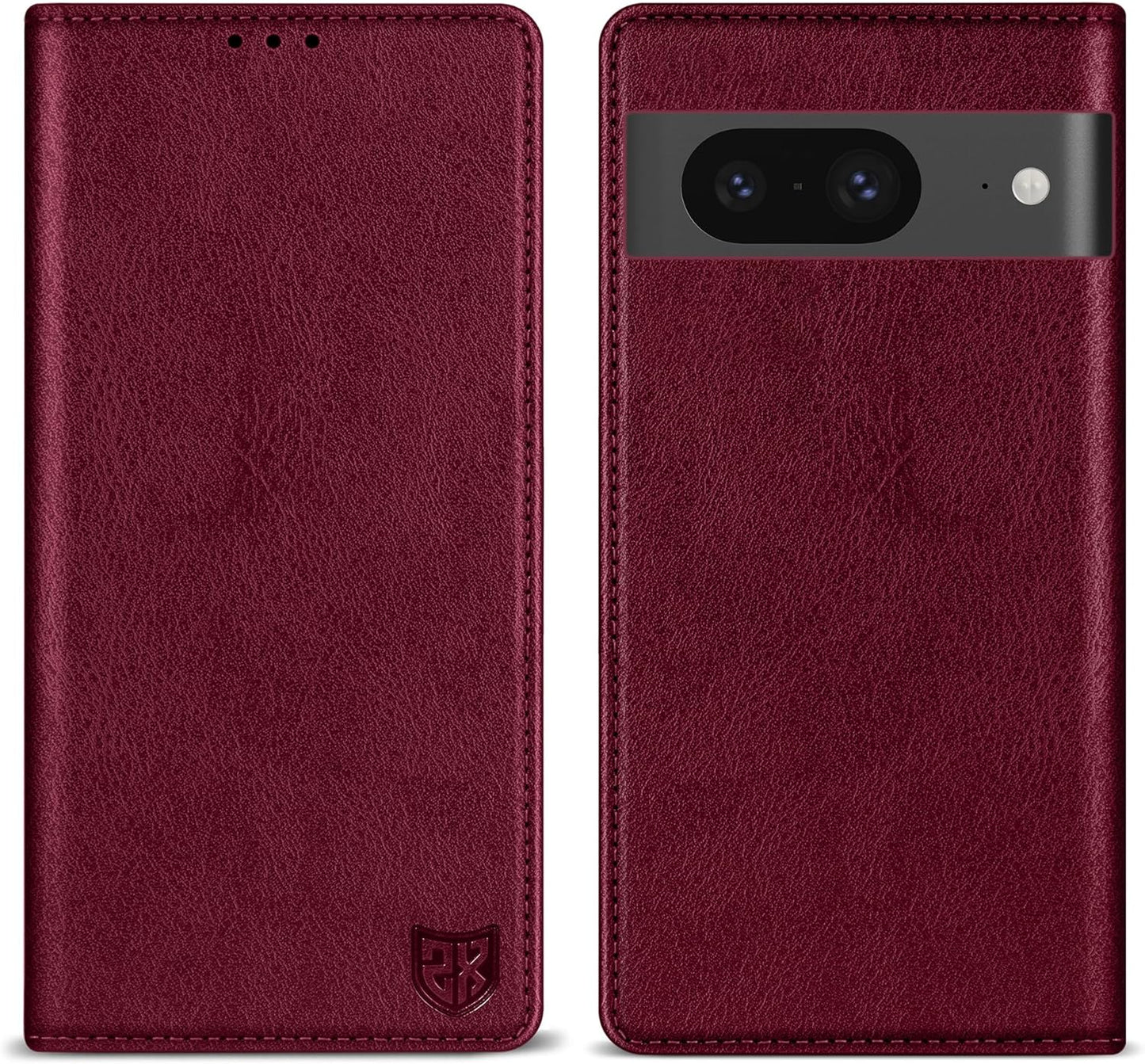 ZZXX for Google Pixel 8 Pro Wallet Case with [RFID Blocking] Card Slot Stand Strong Magnetic Leather Flip Fold Protective Phone Case for Google Pixel 8 Pro Case Wallet(Black-6.7 Inch)  ZZXX Wine Red Google Pixel 8 