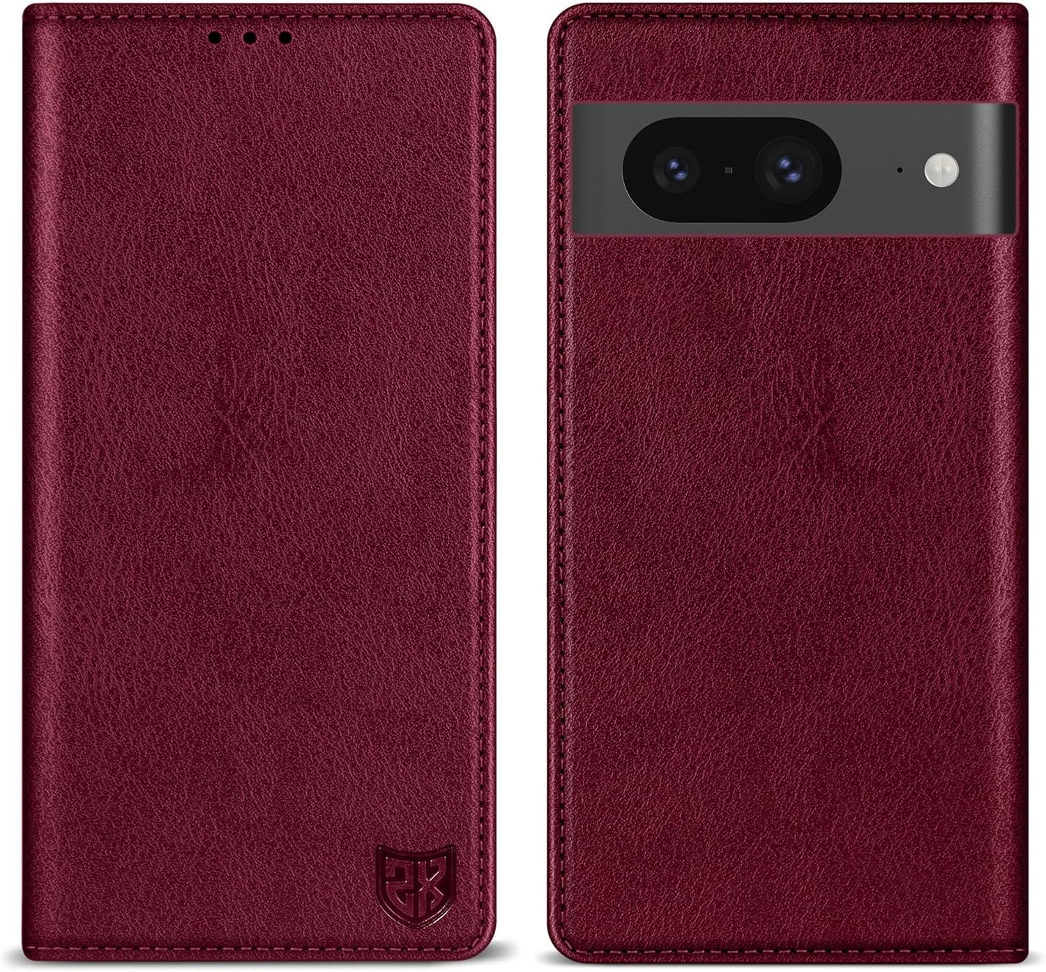 ZZXX for Google Pixel 8 Pro Wallet Case with [RFID Blocking] Card Slot Stand Strong Magnetic Leather Flip Fold Protective Phone Case for Google Pixel 8 Pro Case Wallet(Black-6.7 Inch)  ZZXX Wine Red Google Pixel 8 