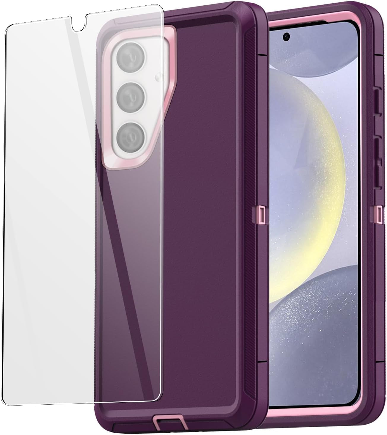 Aicase for Samsung Galaxy S24 Case,Heavy Duty 2-Layer Pocket-Friendly Durable Military Grade Protection Shockproof/Drop Proof Protective Cover for Samsung Galaxy S24 5G 6.1" 2024_9