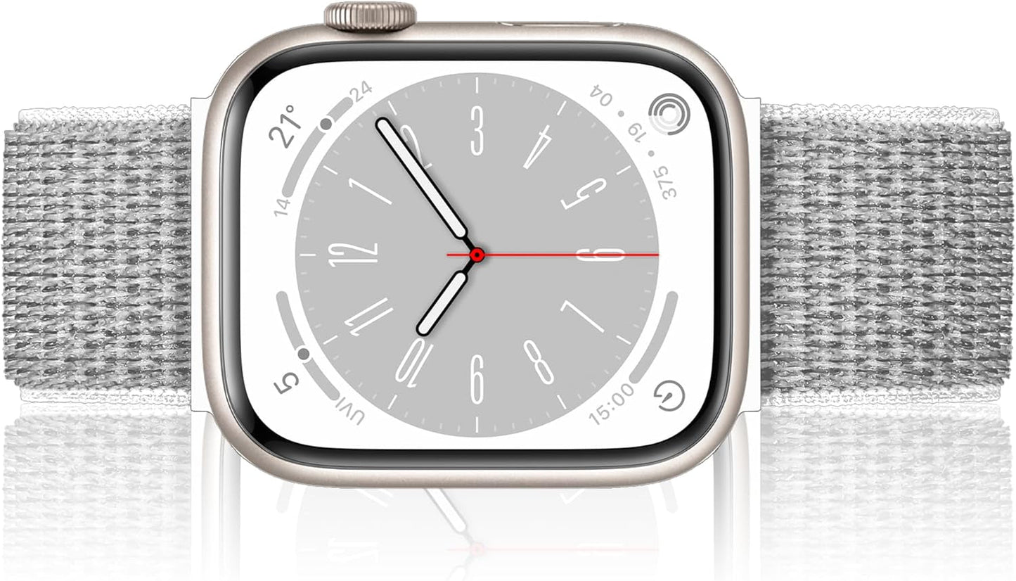 Durable and Breathable Sport Nylon Loop Band Compatible with Apple Watch Bands for Men Women 49Mm 45Mm 44Mm 42Mm, Lightweight Soft Strap for Iwatch Series Ultra 2 Ultra 9 8 7 6 5 4 3 2 1 SE