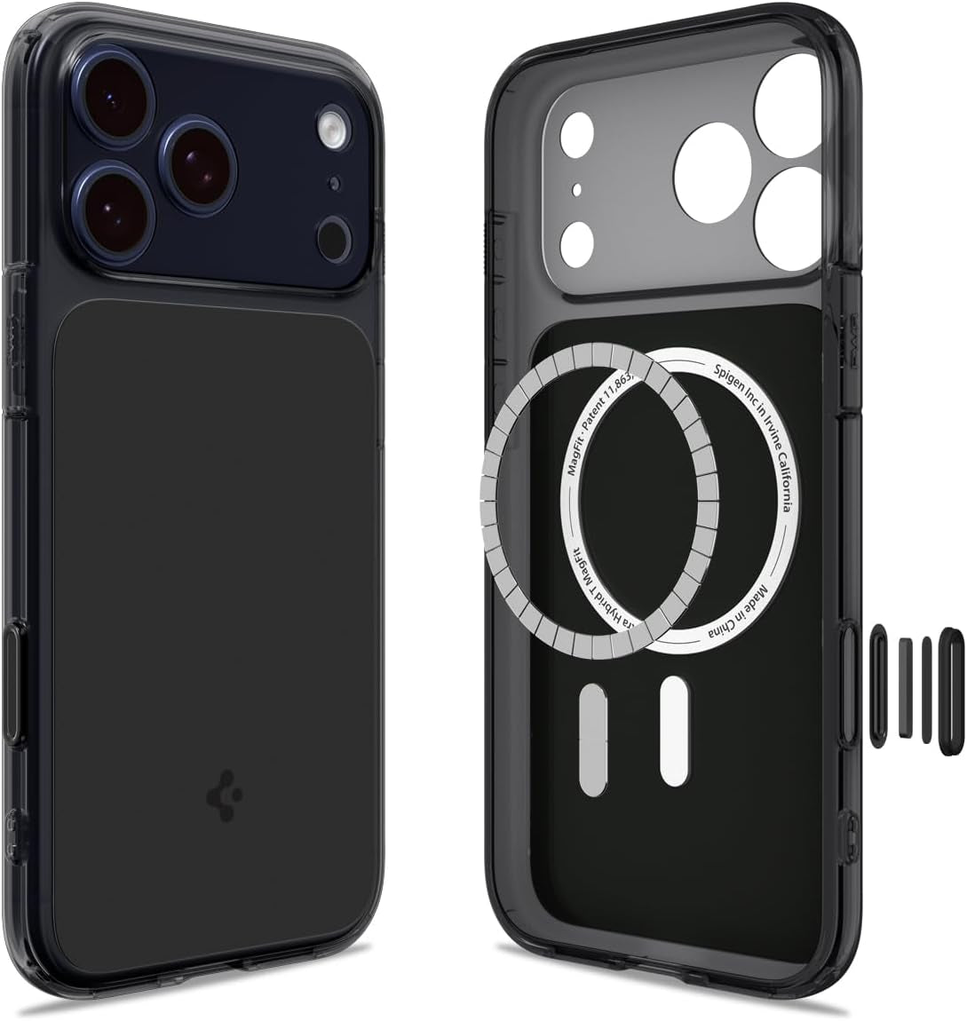 Spigen for Iphone 17 Pro Max Case, Ultra Hybrid T Magfit [Camera Control Button] [Compatible with Magsafe] - Glossy White