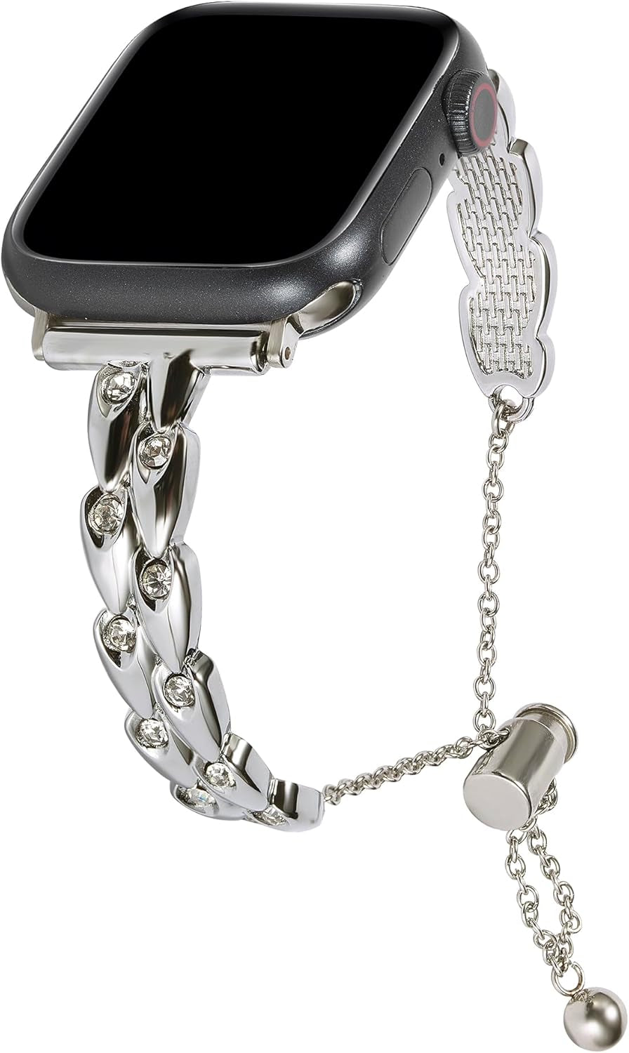 Bling Diamond Metal Bands Compatible with Apple Watch Band 38Mm 40Mm 41Mm 42Mm 44Mm 45Mm 49Mm, Women Jewelry Strap Dressy Peacock Bracelet for Iwatch Series 9 8 7 6 5 4 3 2 1 SE Ultra