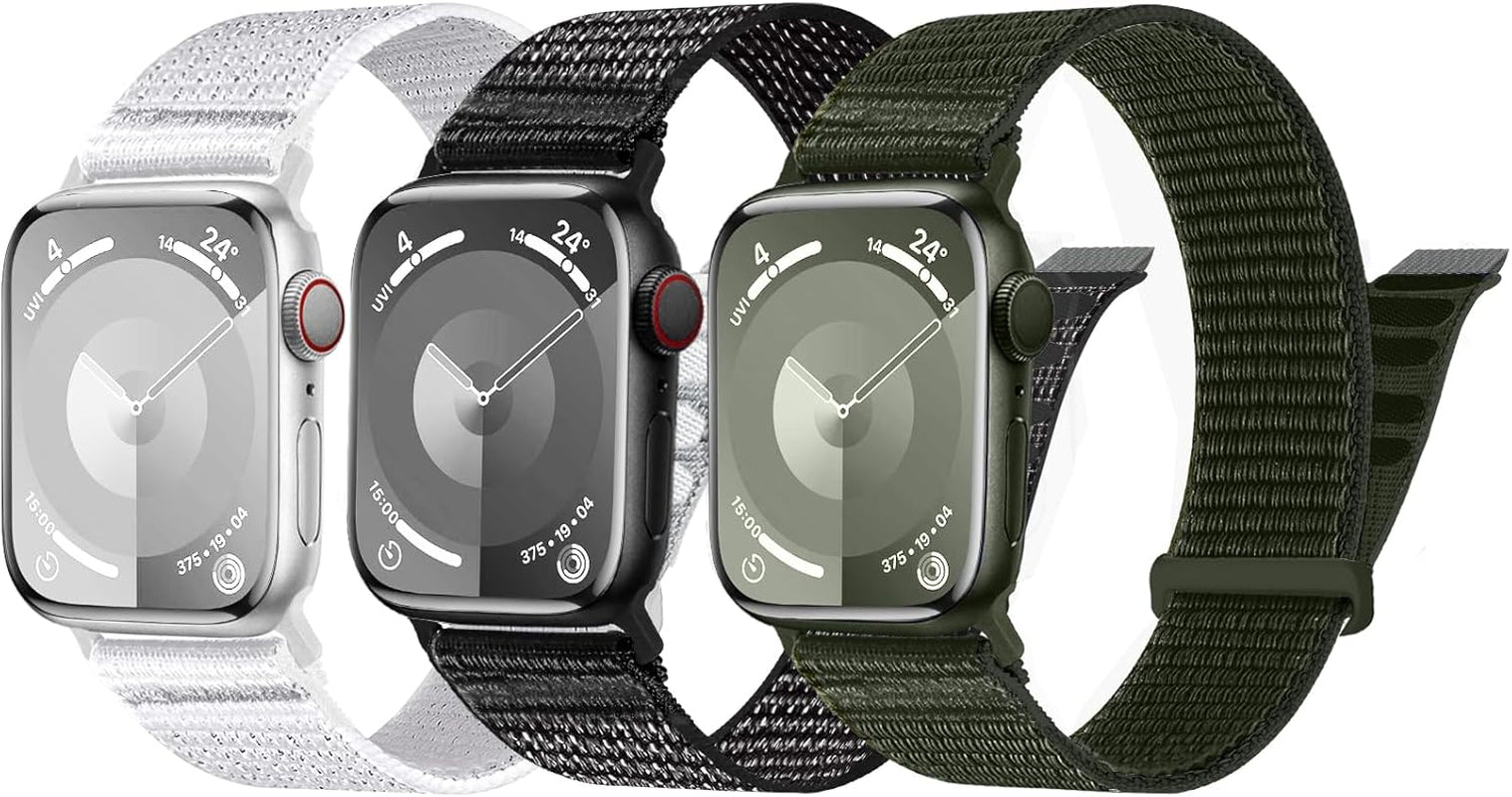 DOBSTFY Bands Compatible with Apple Watch Band 40Mm 38Mm 41Mm 42Mm 44Mm 45Mm 49Mm for Women Men,Nylon Watch Band for Iwatch Series 9 8 7 6 5 4 3 2 SE Ultra/Ultra 2