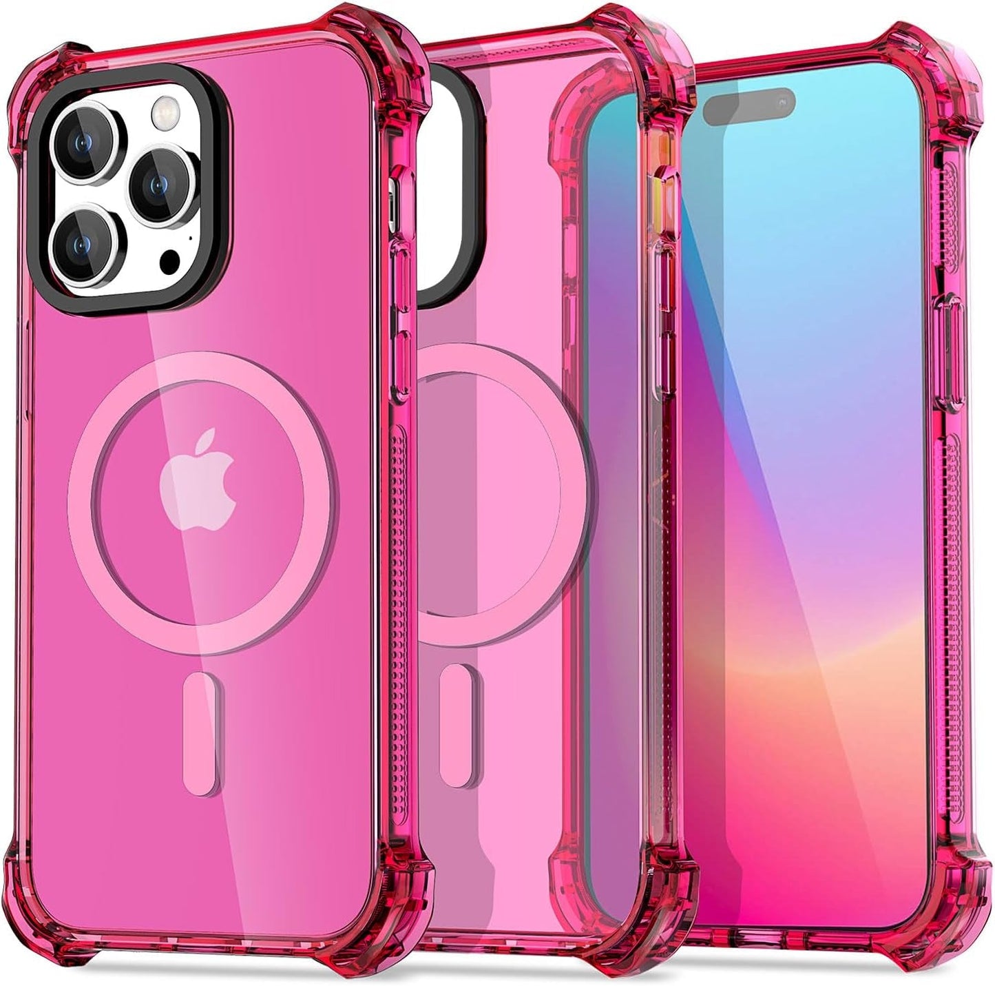 Aicase Clear Blue Bounce Case Compatible with Iphone 15 Plus, Impact Shockproof [Non-Yellowing] [21.3 FT Military Drop Protection] Anti-Scratch Protective Cell Phone Cover  AICase   