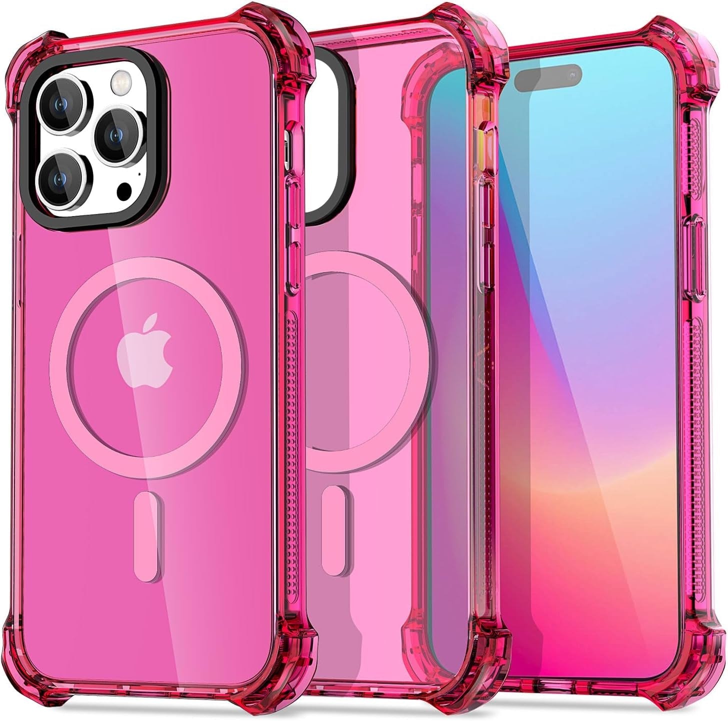 Aicase Clear Blue Bounce Case Compatible with Iphone 15 Plus, Impact Shockproof [Non-Yellowing] [21.3 FT Military Drop Protection] Anti-Scratch Protective Cell Phone Cover  AICase   