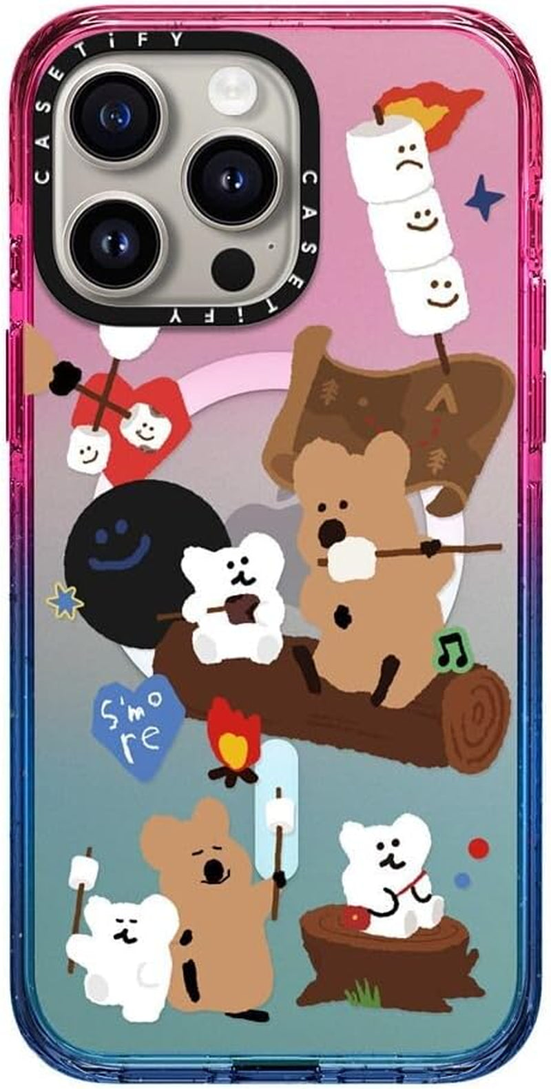 Casetify Impact Case for Iphone 15 Pro Max [4X Military Grade Drop Tested / 8.2Ft Drop Protection/Compatible with Magsafe] - Stickers Prints - Disco Magic - Cotton Candy  CASETiFY   