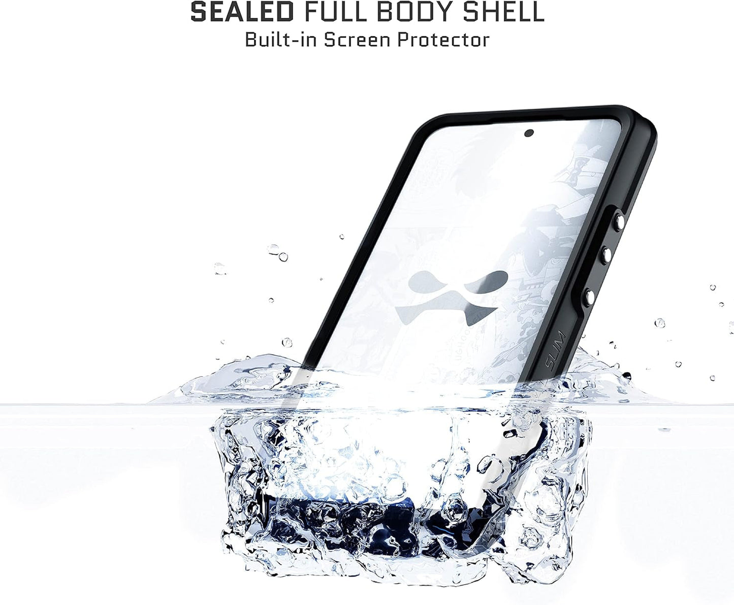 Ghostek NAUTICAL Slim Galaxy S22 Waterproof Case with Screen & Camera Protector, Shockproof Cover - Clear (6.1-Inch)