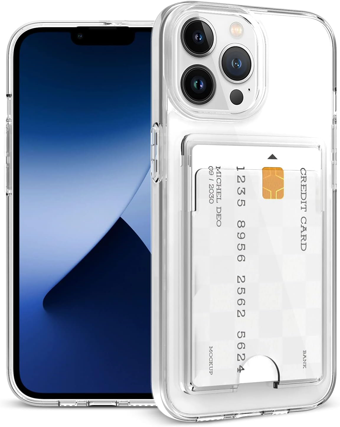 Gukalong Wallet Case for Iphone 15 Pro Max Heavy Duty Protection Anti-Yellow Clear Case with Credit Card Holder ID Card Slot Design Shockproof Anti-Scratch Durable Case for 15 Pro Max 6.7 Inch  Gukalong For Iphone 14 Pro Wallet Case 2.0  