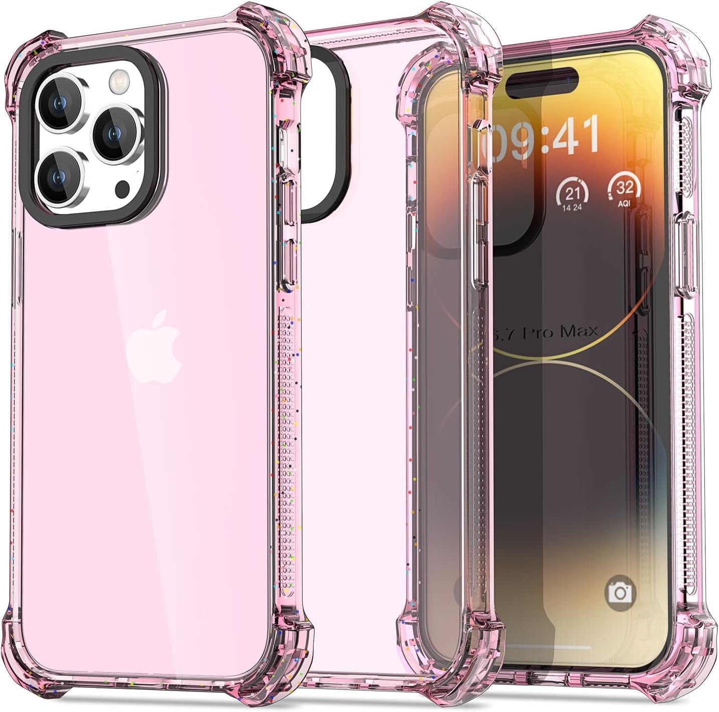 Aicase Clear Blue Bounce Case Compatible with Iphone 15 Plus, Impact Shockproof [Non-Yellowing] [21.3 FT Military Drop Protection] Anti-Scratch Protective Cell Phone Cover  AICase   