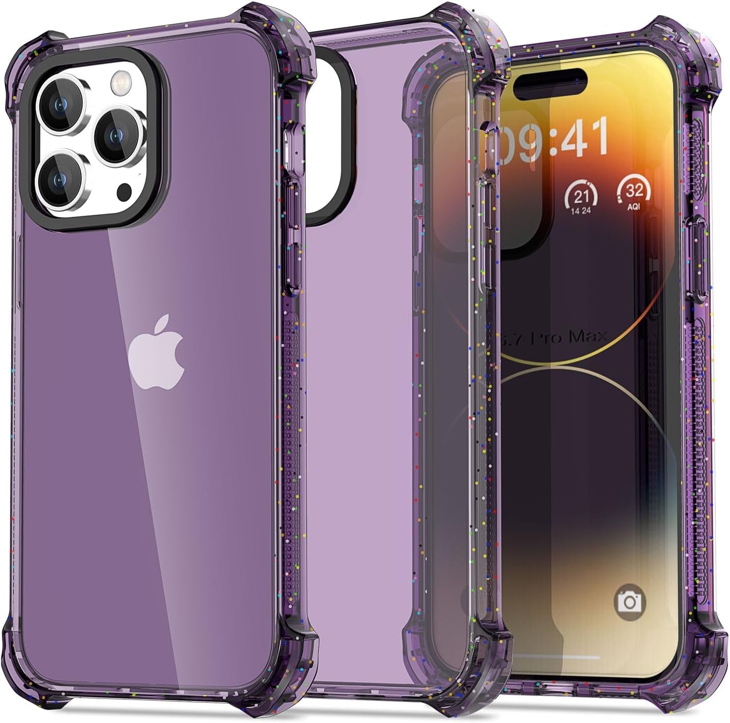 Aicase Clear Blue Bounce Case Compatible with Iphone 15 Plus, Impact Shockproof [Non-Yellowing] [21.3 FT Military Drop Protection] Anti-Scratch Protective Cell Phone Cover  AICase   