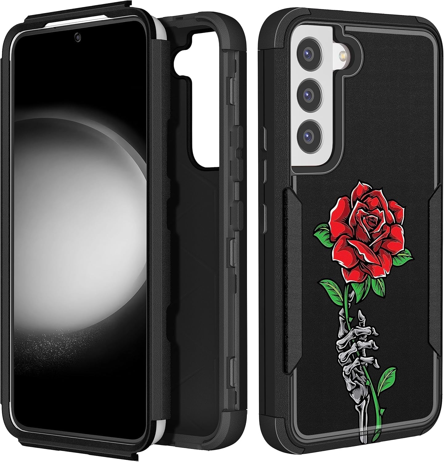 For Samsung Galaxy S22 Case Heavy Duty Protective Designer Strawberry Drop Tested Cute Cases for Men Women Girls Shockproof Protection Rugged Bumper Phone Cover for Galaxy S22 6.1"