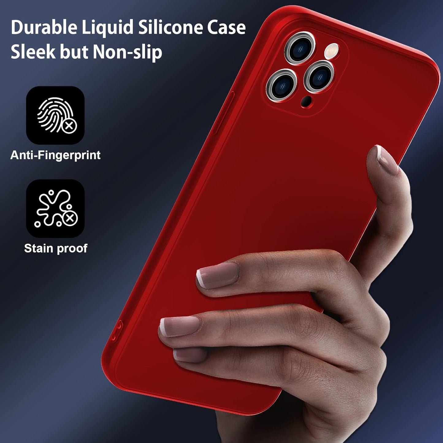 For Samsung Galaxy A53 5G Case, Thin Liquid Silicone Case,Shockproof,Slim Thin Phone Case for Galaxy A53 5G, Full Body Screen Camera Protective Cover-Red 2-Sam A53-03