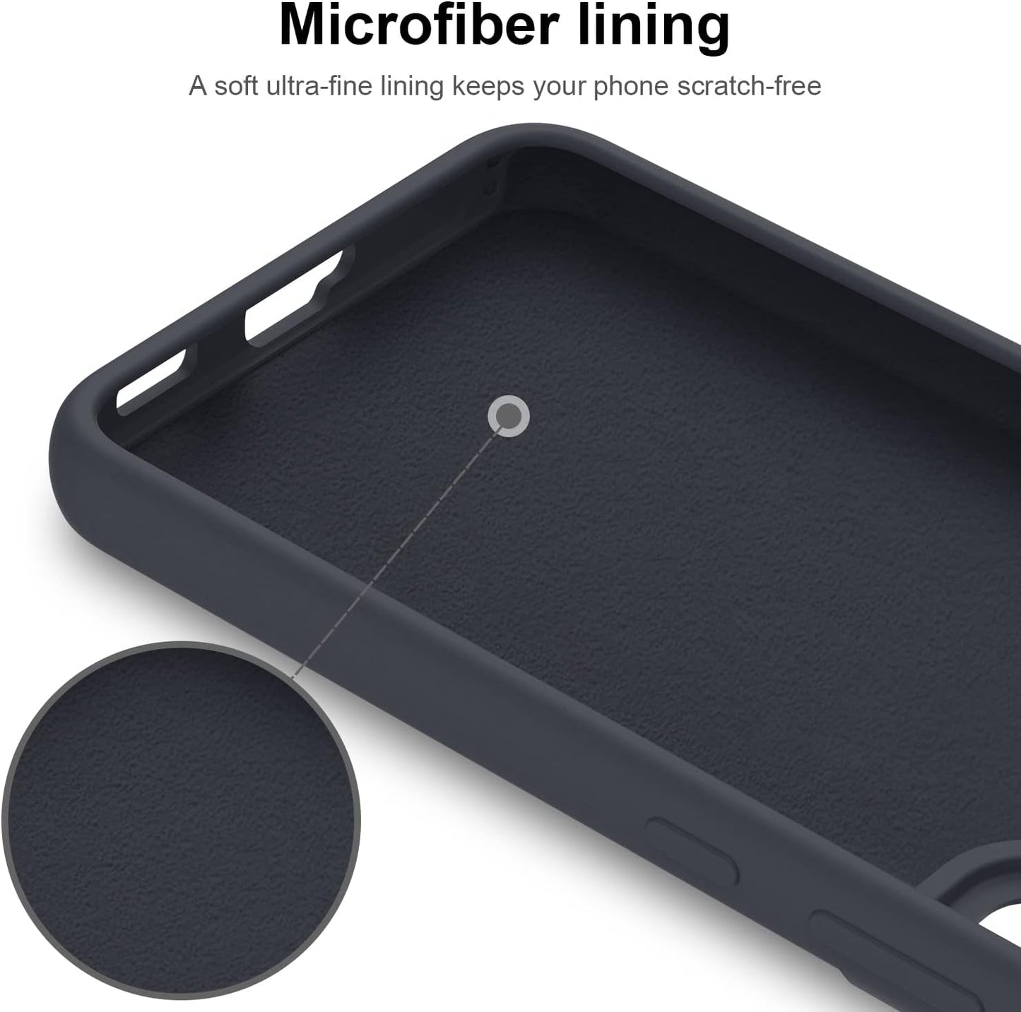 DEENAKIN for Samsung Galaxy S22 Case Silicone,Silky Smooth Flexible Gel Rubber Bumper Cover with Soft Microfiber Lining Slim Fit Protective Phone Case for Samsung Galaxy S22 Dark Blue