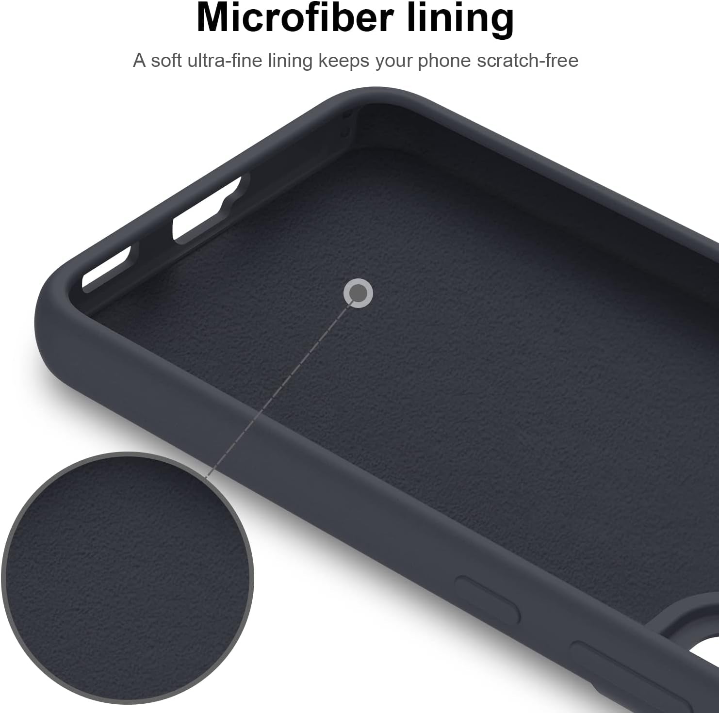 DEENAKIN for Samsung Galaxy S22 Case Silicone,Silky Smooth Flexible Gel Rubber Bumper Cover with Soft Microfiber Lining Slim Fit Protective Phone Case for Samsung Galaxy S22 Dark Blue