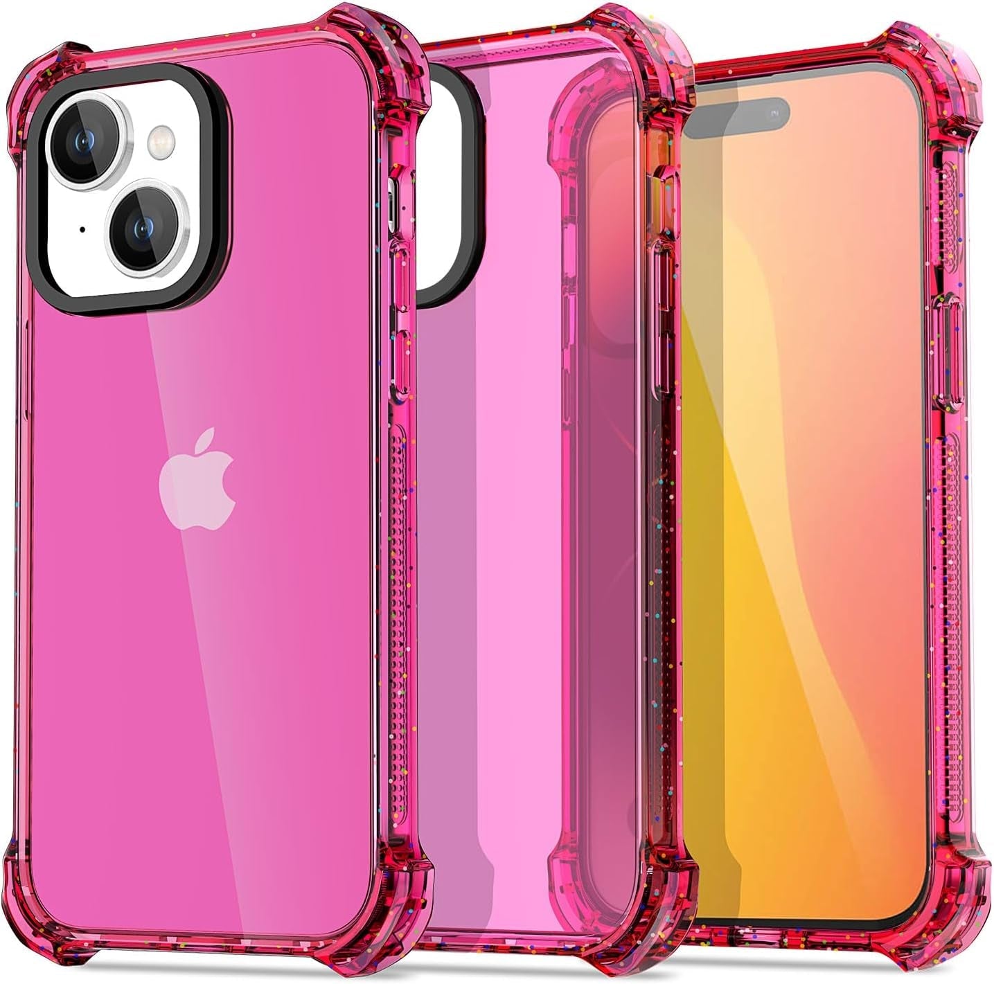 Aicase Clear Blue Bounce Case Compatible with Iphone 15 Plus, Impact Shockproof [Non-Yellowing] [21.3 FT Military Drop Protection] Anti-Scratch Protective Cell Phone Cover  AICase   