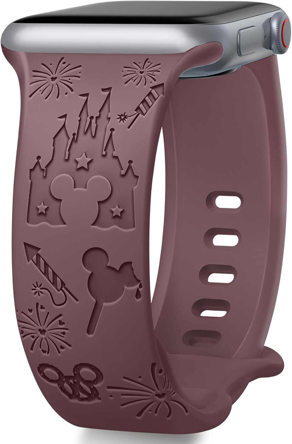 Cartoon Engraved Band Compatible with Apple Watch Bands 40Mm 38Mm 44Mm 45Mm 41Mm 42Mm 49Mm for Women, Soft Silicone Strap Cute Sport Wristband for Iwatch Series 9 8 7 6 5 Ultra 4 3 2 1 SE Ultra2