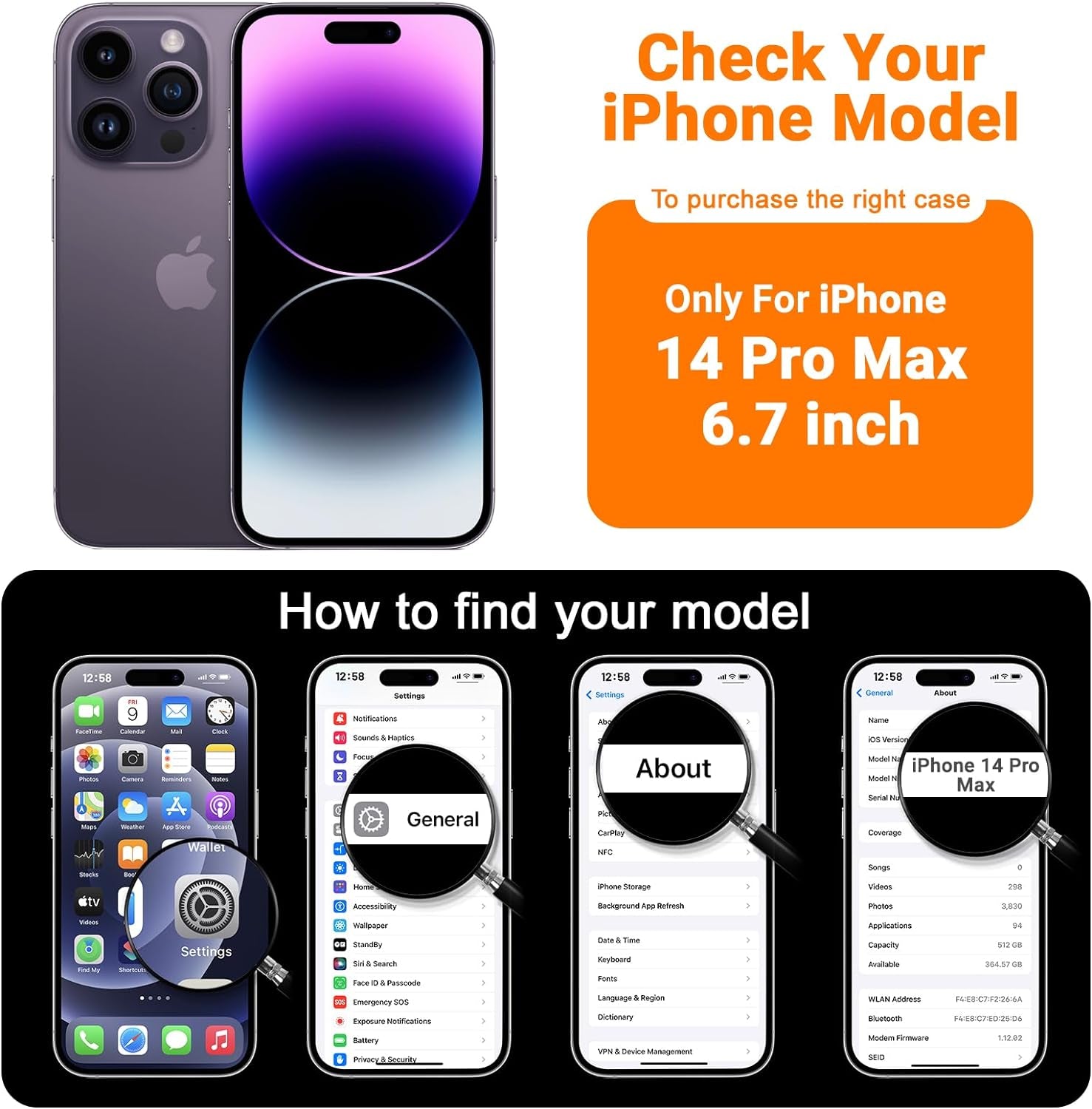 AOTESIER for Iphone 14 Pro Max Case, [Stronger Camera Protection] Silicone Iphone 14 Pro Max Phone Case with [2 Screen Protectors], Shockproof Anti-Scratch Lining Protective Cover, 6.7", Black  AOTESIER   