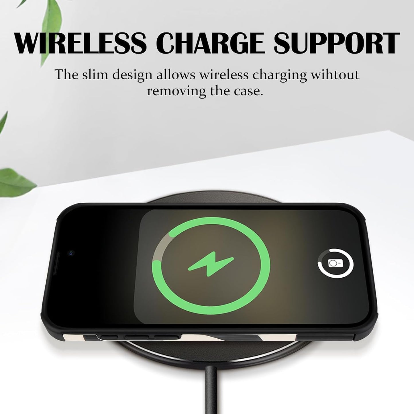 Newseego for Iphone 15 Pro Max Case, Cute Zebra Wave Pattern Design Case for Women Girls Soft TPU Bumper Anti-Scratch Shockproof Full Camera Protective Case Cover for Iphone 15 Pro Max-Black White  Generic   