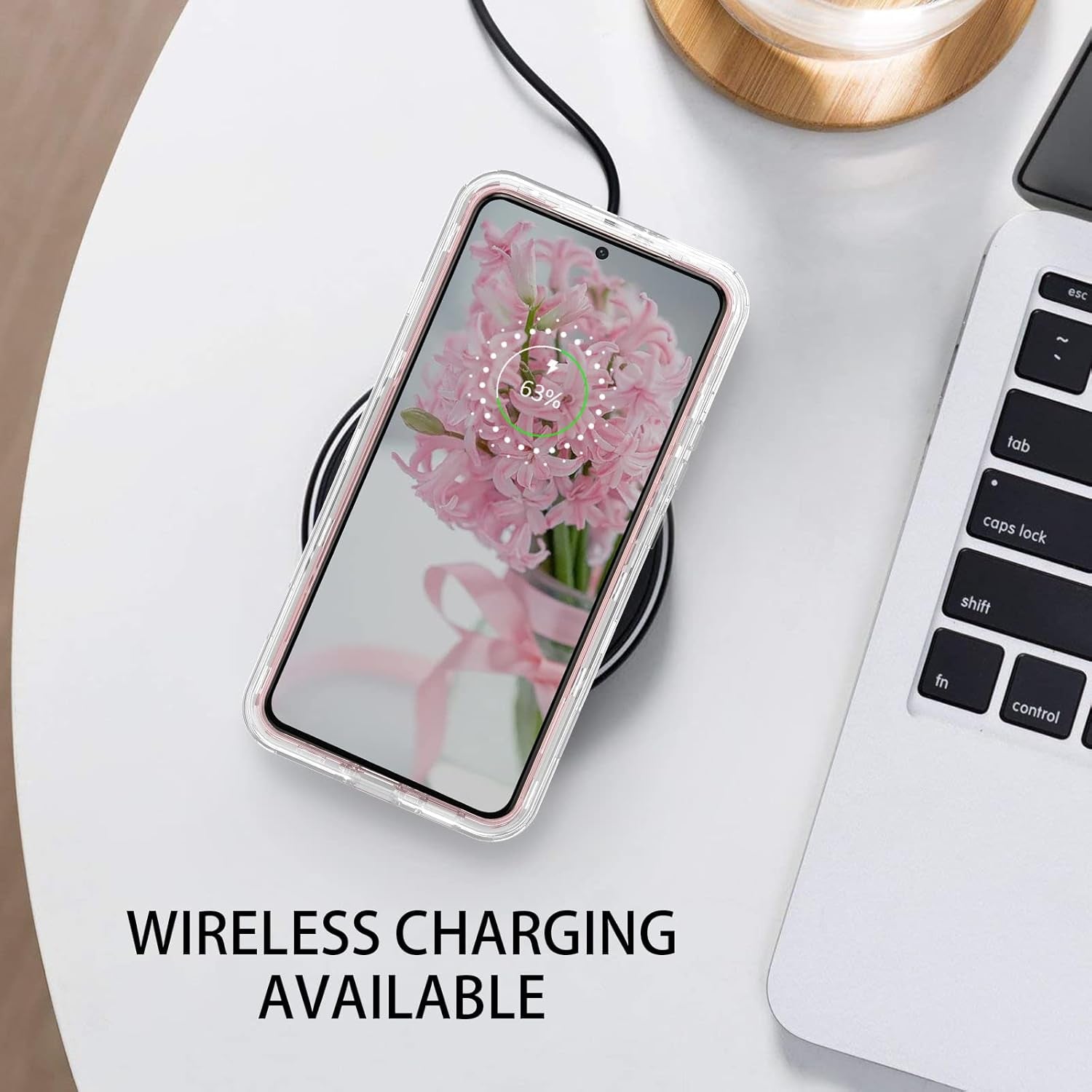 DUEDUE for Samsung Galaxy S22 6.1" 5G Case Glitter Full Body Protective 3 in 1 Heavy Duty Hybrid Hard PC Rugged Shockproof Women Girls Transparent Bling Sparkle Cover Phone Case for Samsung S22, Clear