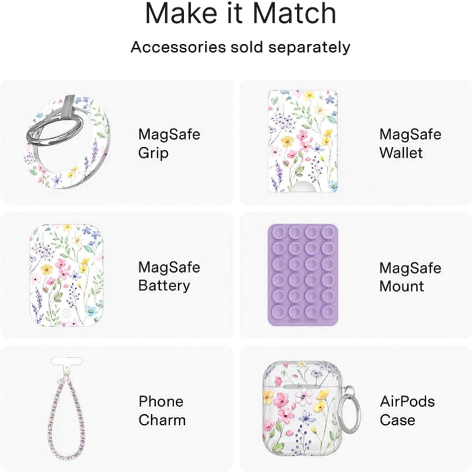 VELVET CAVIAR Case for Iphone 17 Pro Max | Compatible with Magsafe | 10Ft Drop Tested | Cute Girly Protective Designer Cases for Women | Enchanted Floral Wildflowers