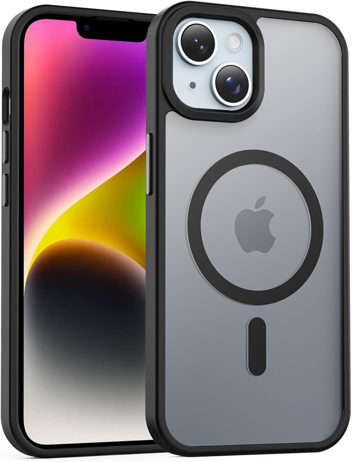 Temdan for Iphone 17 Pro Max Case Clear with Screen Protector, Compatible with Magsafe, Anti-Yellowing, Military-Grade Protection, Shockproof Slim Magnetic Phone Case Cover, Transparent