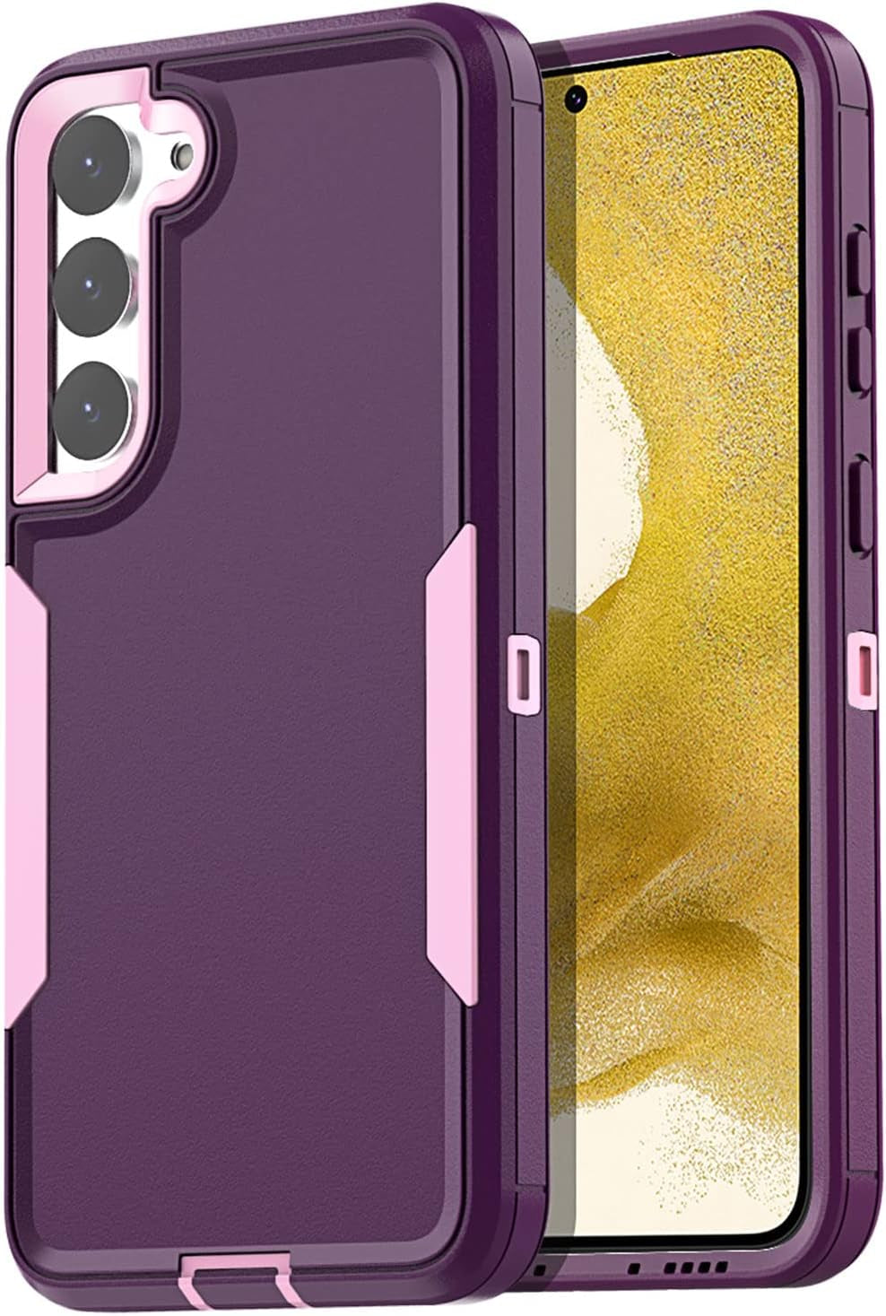 Aicase Case for Samsung Galaxy S22 Plus,Support Magnetic Car Mount Heavy Duty 2-Layer Pocket-Friendly Durable Military Grade Protection Shockproof/Drop Proof Protective Cover for S22 Plus_3