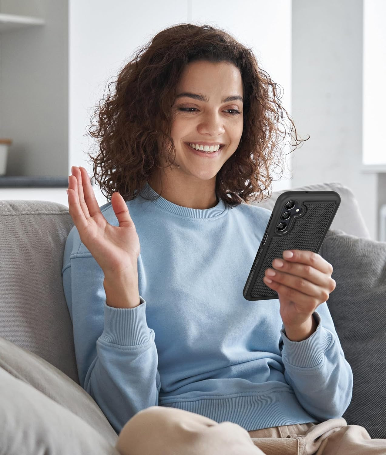 FNTCASE for Samsung Galaxy A25 Case: Galaxy A25 5G Phone Case Dual Layer Protective Phone Cover Rugged Full Body Drop Protection Shockproof Phone Case(Black)