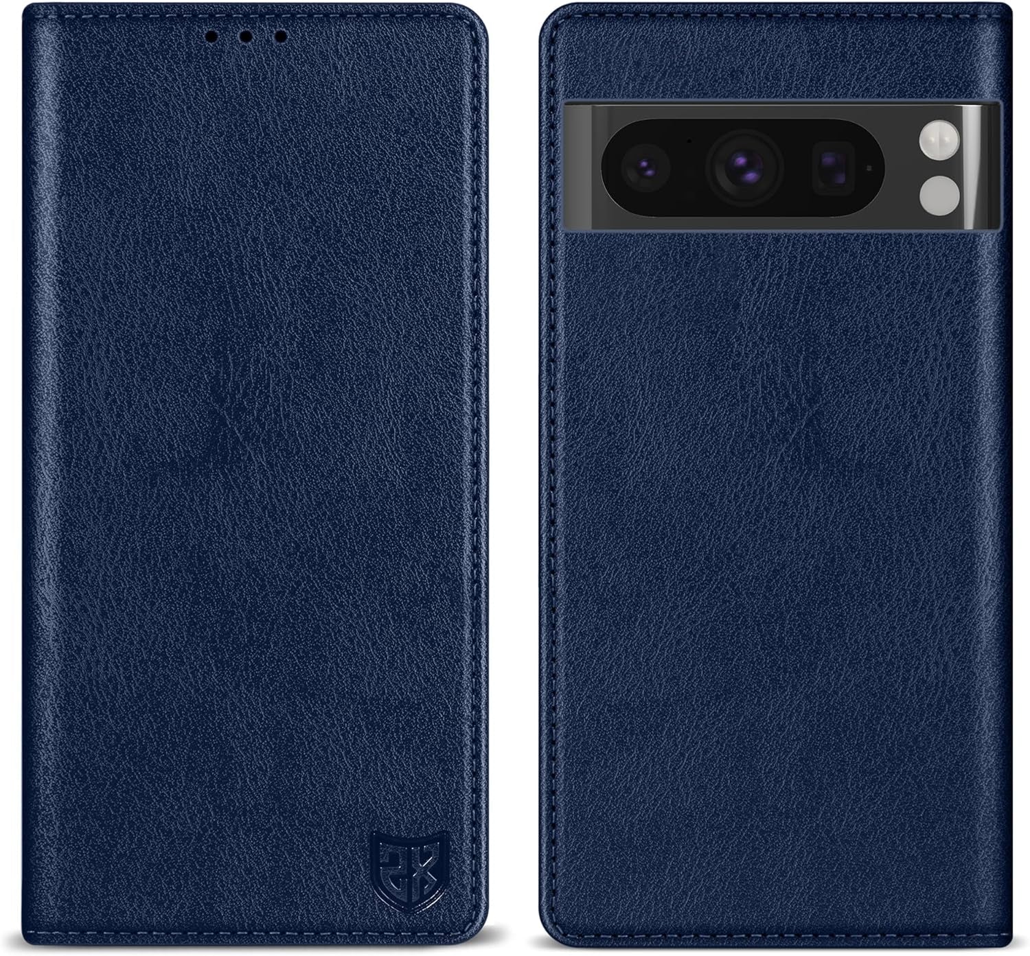 ZZXX for Google Pixel 8 Pro Wallet Case with [RFID Blocking] Card Slot Stand Strong Magnetic Leather Flip Fold Protective Phone Case for Google Pixel 8 Pro Case Wallet(Black-6.7 Inch)  ZZXX Blue Google Pixel 8 Pro 