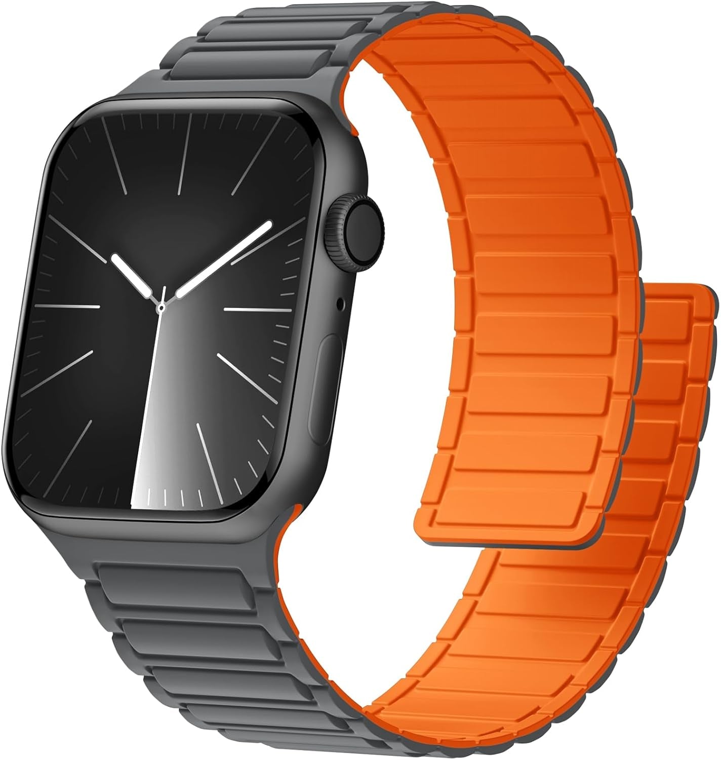 Easuny Silicone Magnetic Watch Band Compatible with Apple Watch 49Mm 45Mm 44Mm 42Mm 41Mm 40Mm 38Mm Bands for Men Women, Sport Solo Loop for Iwatch Series 9 8 7 6 5 4 3 2 1 SE Ultra 2 Ultra 1