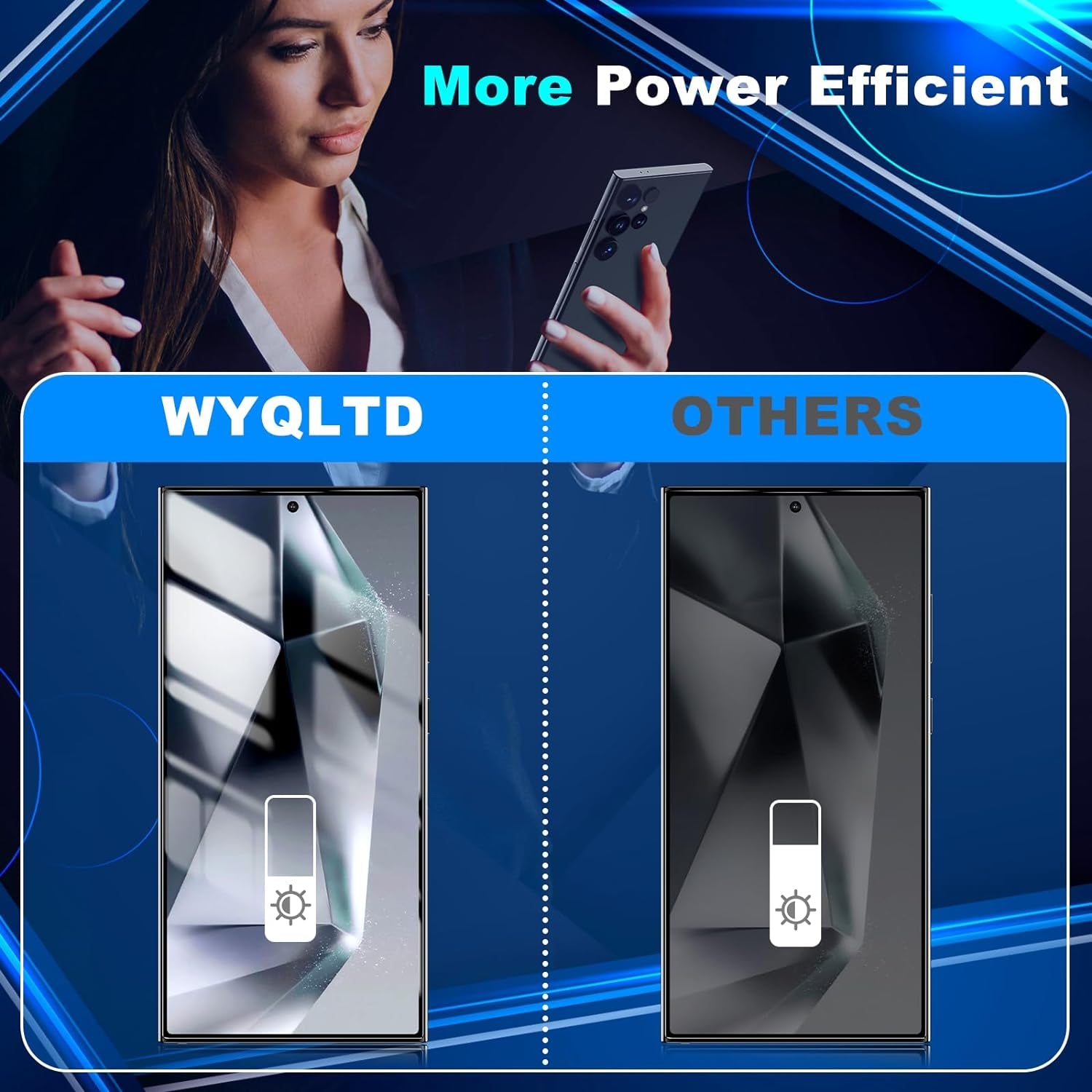 2 Pack for Samsung Galaxy S24 Ultra Privacy Screen Protector Tempered Glass, Anti-Spy, Fingerprint Unlocking, Full Coverage, S24 Ultra Accessories, Case Friendly, Easy Installation