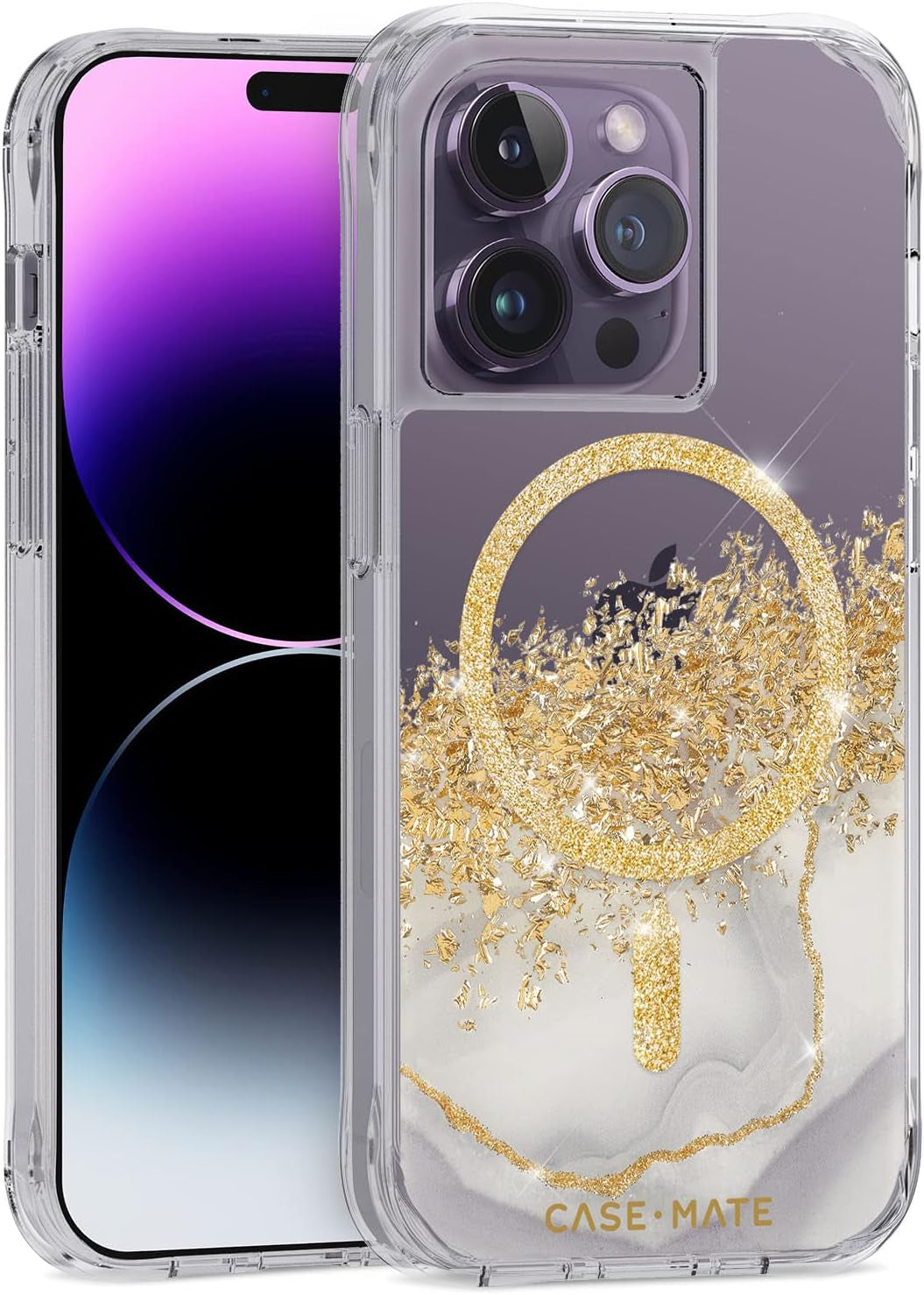 Case-Mate Iphone 15 Pro Case - Soap Bubble [12Ft Drop Protection] [Compatible with Magsafe] Magnetic Cover with Iridescent Swirl Effect for Iphone 15 Pro 6.1", Slim, Shockproof, Anti-Scratch Tech  Case-Mate   