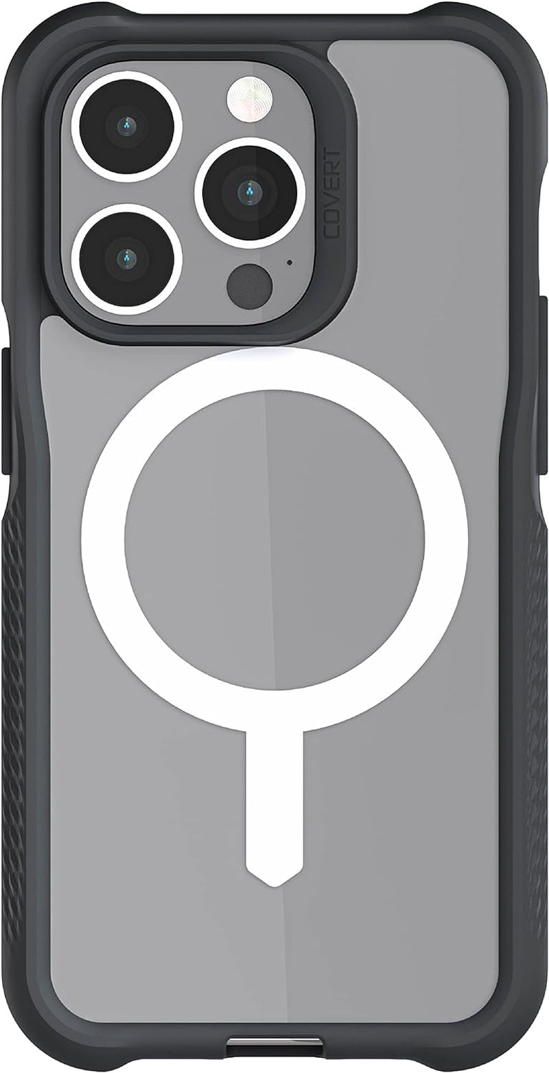 Ghostek Covert Clear Iphone 14 Case - Shockproof Silicone, Compatible with Apple Magsafe Accessories, Slim Protective Phone Cover (6.1 Inch, Black)  Ghostek   