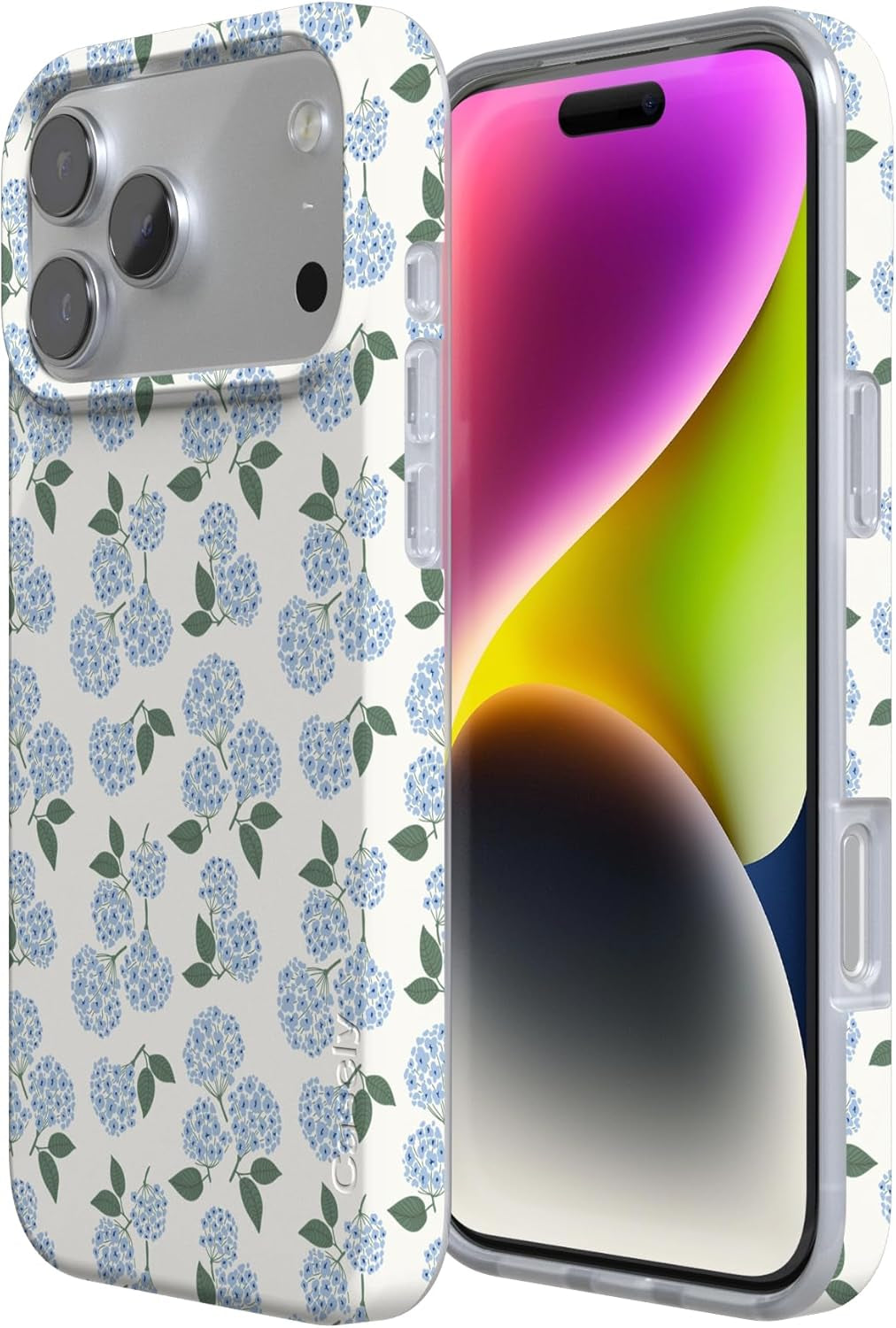 Casely Iphone 17 Pro Max Case | Nantucket Cottage | Blue Hydrangea | Compatible with Magsafe | Classic Ultra Slim Design