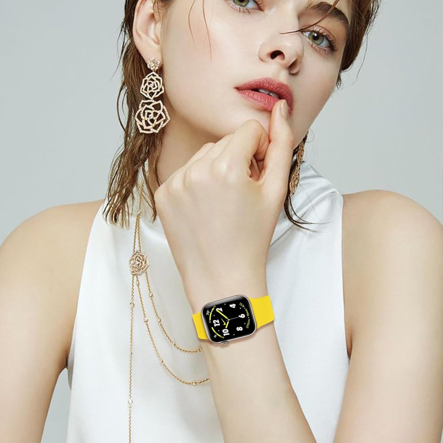 Brigtlaiff 8 Pack Bands Compatible with Apple Watch Band 38Mm 40Mm 41Mm 42Mm 44Mm 45Mm 49Mm for Women Men, Breathable Soft Silicone Sport Strap for Iwatch Series Ultra 9 8 7 6 5 4 3 2 1 SE