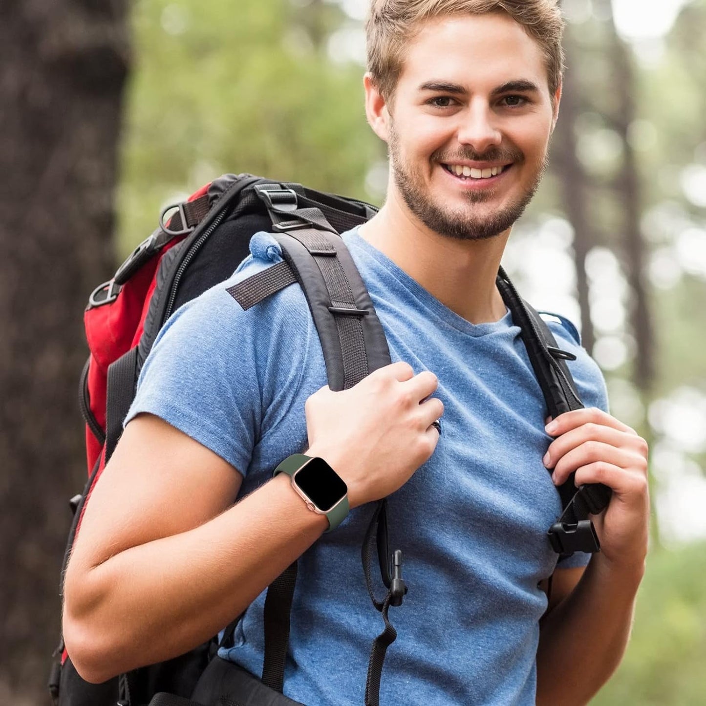 6 Pack Silicone Bands Compatible with Apple Watch Band 38Mm 40Mm 41Mm 42Mm 44Mm 45Mm 49Mm, Soft Sport Waterproof Strap Replacement Wristband for Iwatch Ultra Series 9 8 SE 7 6 5 4 3 2 1 Women Men