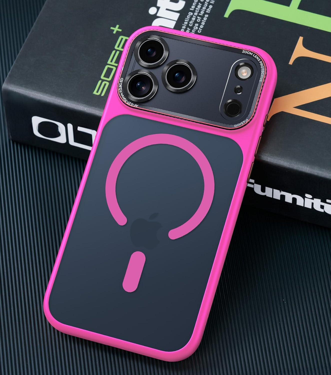 Magnetic for Iphone 17 Pro Max Case with Integrated Camera Protection, [Seamless Work with Magsafe] [Military Grade Shockproof] [Covered Camera Control Button] Case for Iphone 17 Pro Max 6.9'', Orange