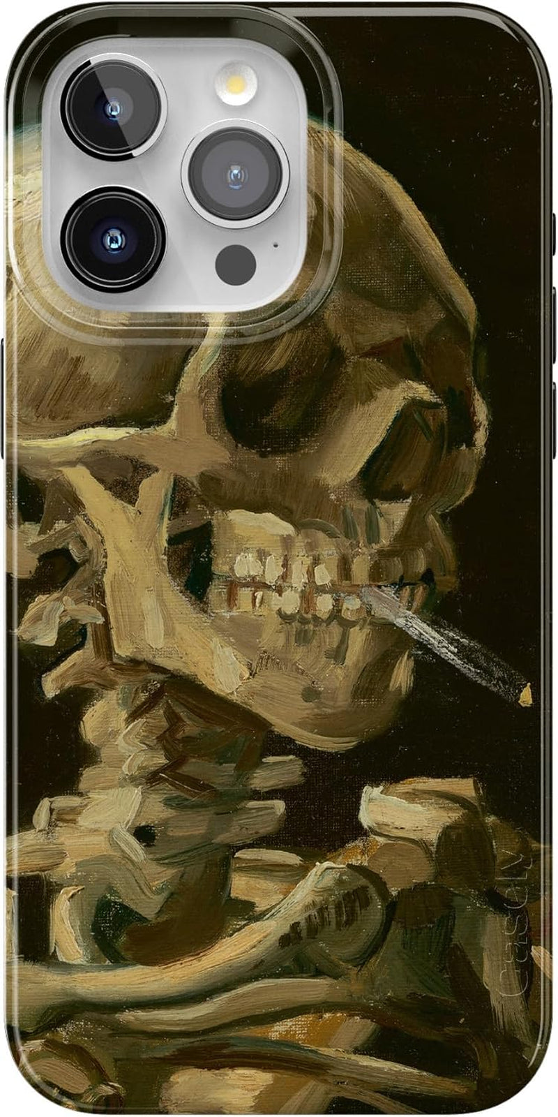 Casely Iphone 15 Pro Case | Field of Flowers | Pastel Floral | Classic Case | Compatible with Magsafe and Action Button  Casely Van Gogh | Skull Of A Skeleton With Burning Cig  