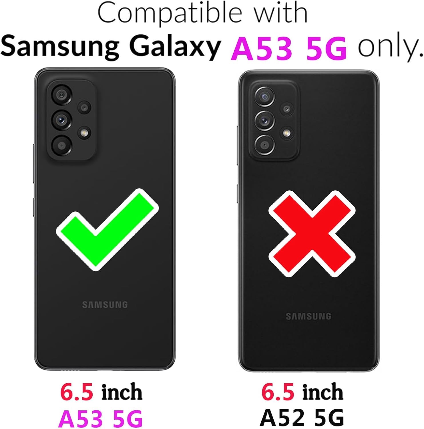 Asuwish Phone Case for Samsung Galaxy A53 5G with Tempered Glass Screen Protector and Slim Stand Hybrid Heavy Duty Rugged Protective Cell Cover a 53 G5 53A SM A536U 6.5" 2022 Women Men Red